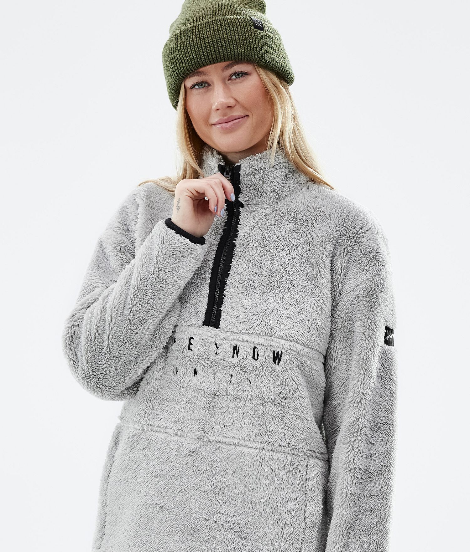 Dope Pile W 22 Fleece Sweater Women Light Grey