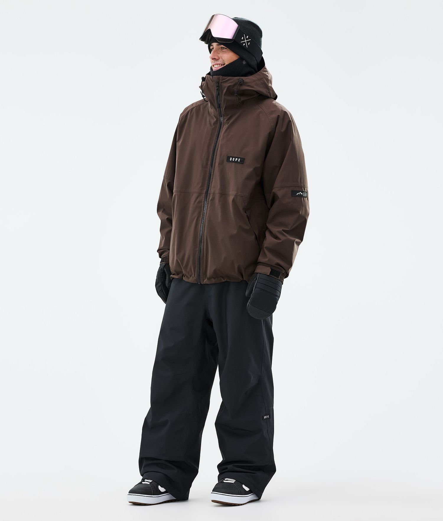 Dope Spartan Snowboard Jacket Men Dark Brown