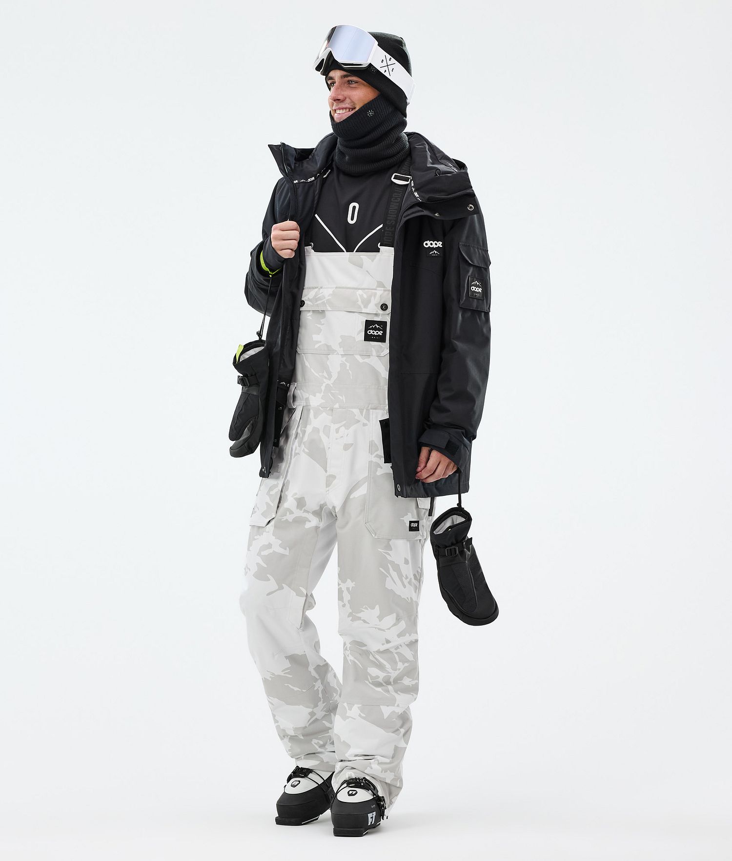 Dope Notorious B.I.B Ski Pants Men Grey Camo