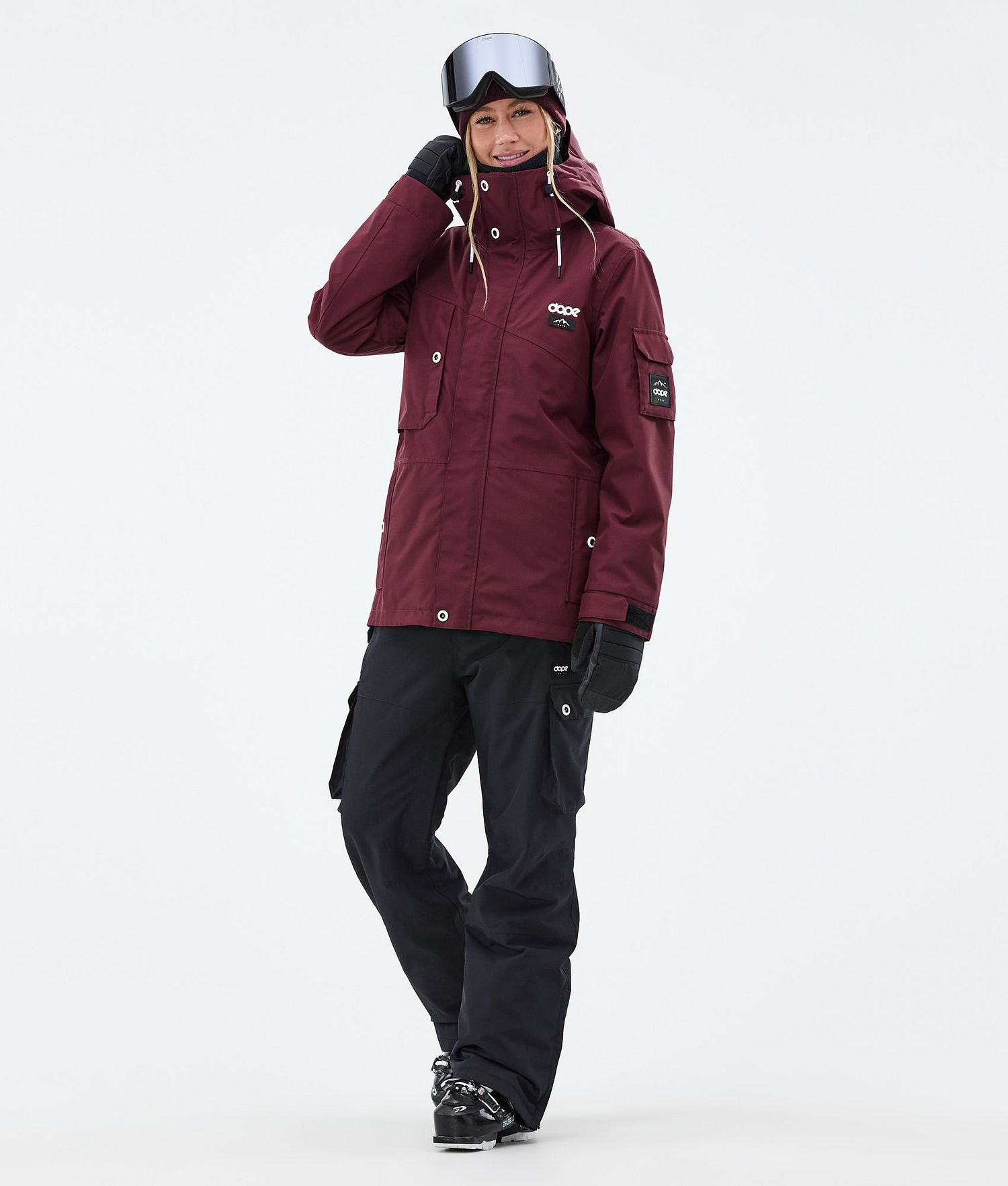Dope Adept W Ski Jacket Women Burgundy