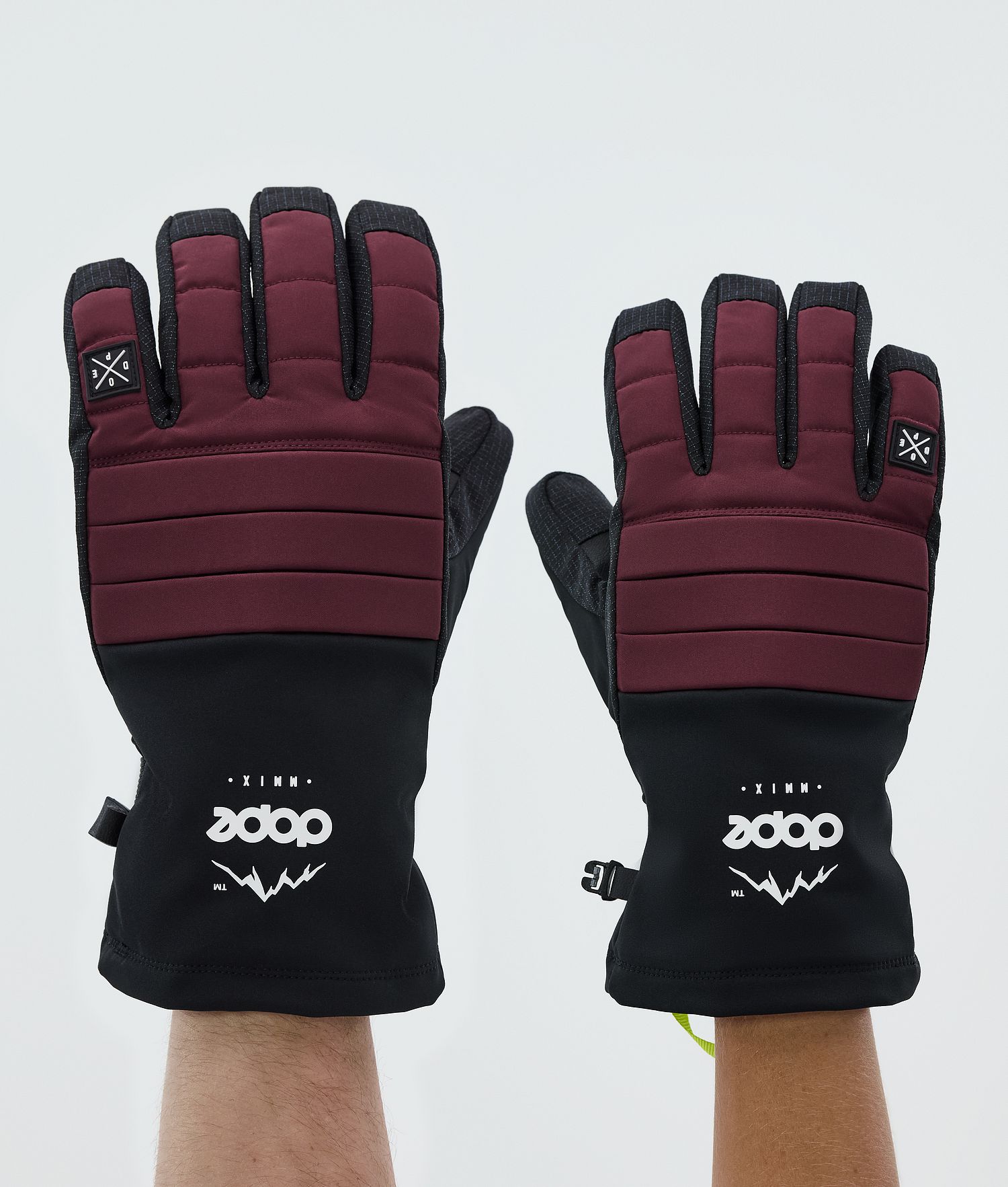 Dope Ace Ski Gloves Burgundy