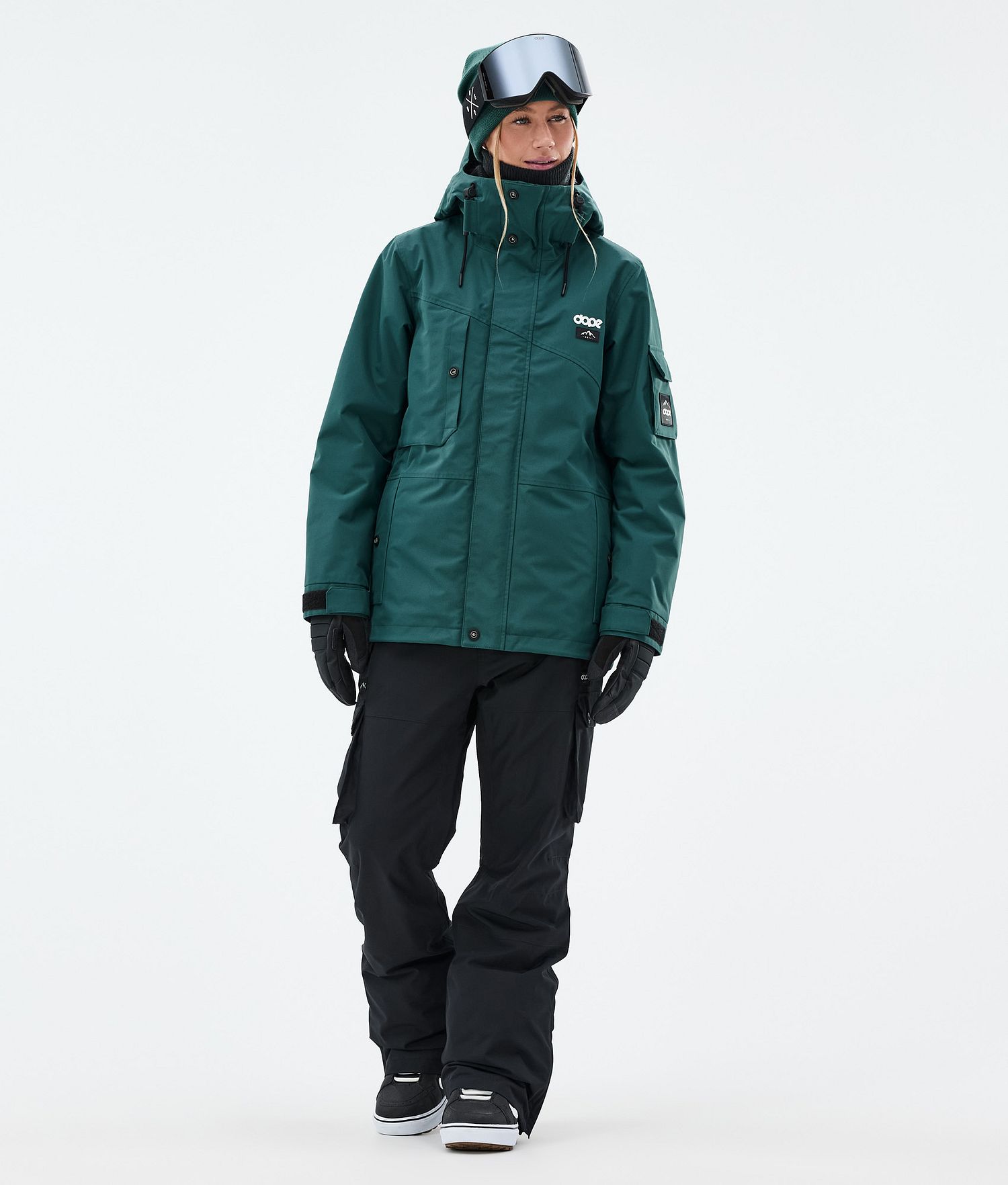 Dope Adept W Snowboard Jacket Women Bottle Green