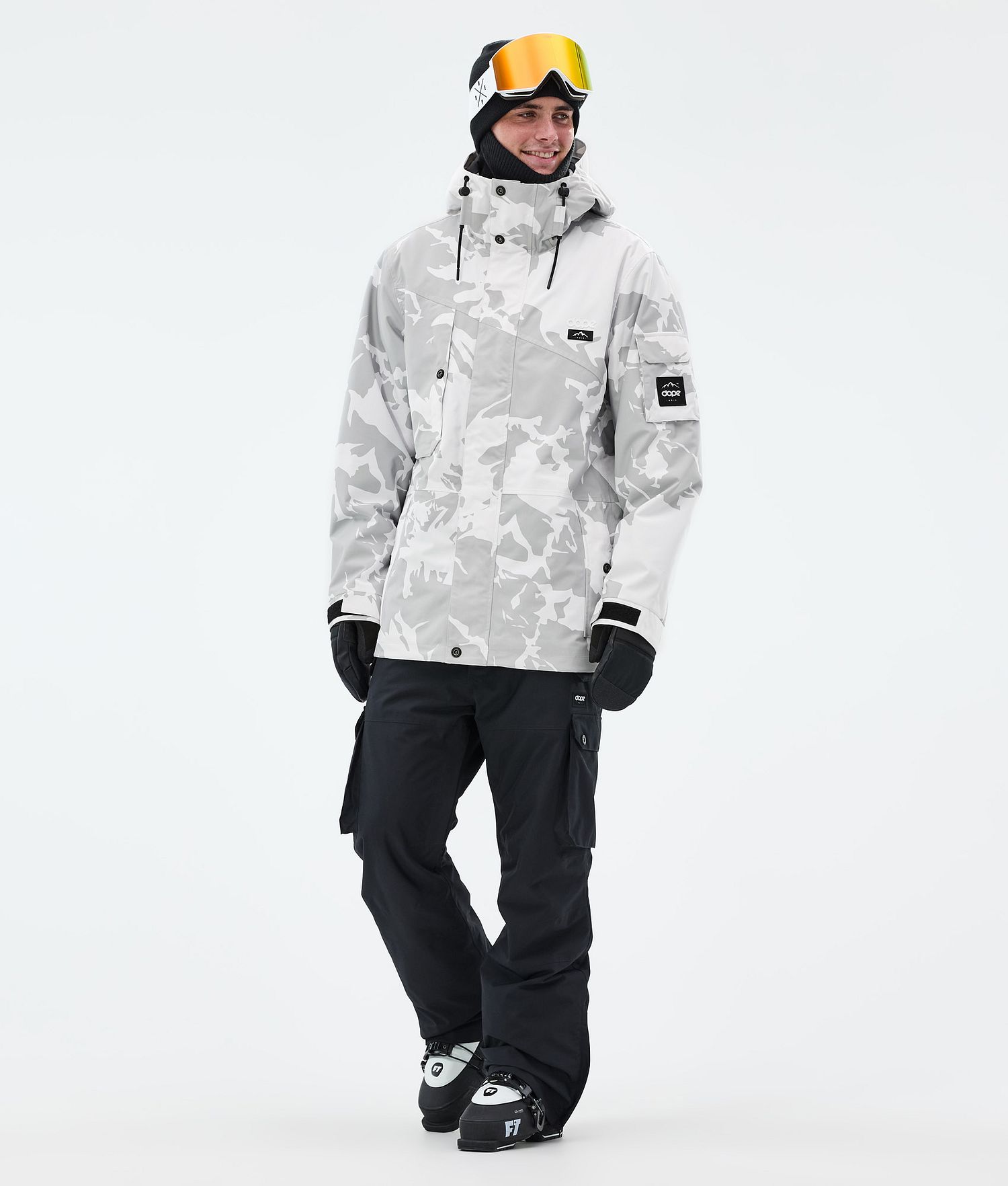 Dope Adept Ski Jacket Men Grey Camo