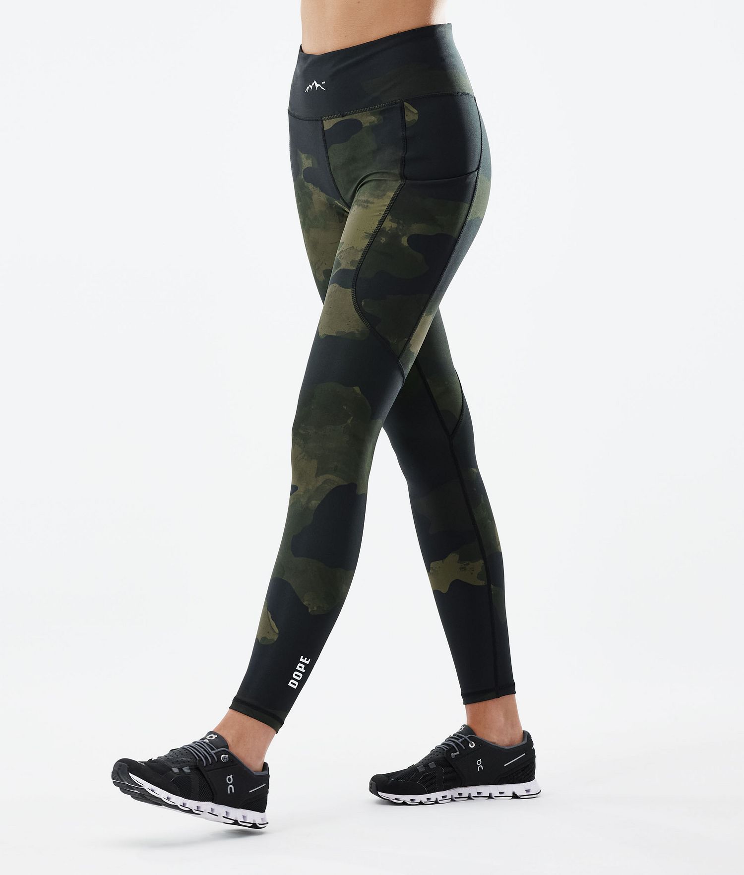 Dope Lofty Tech 22 Leggings Women Green Camo