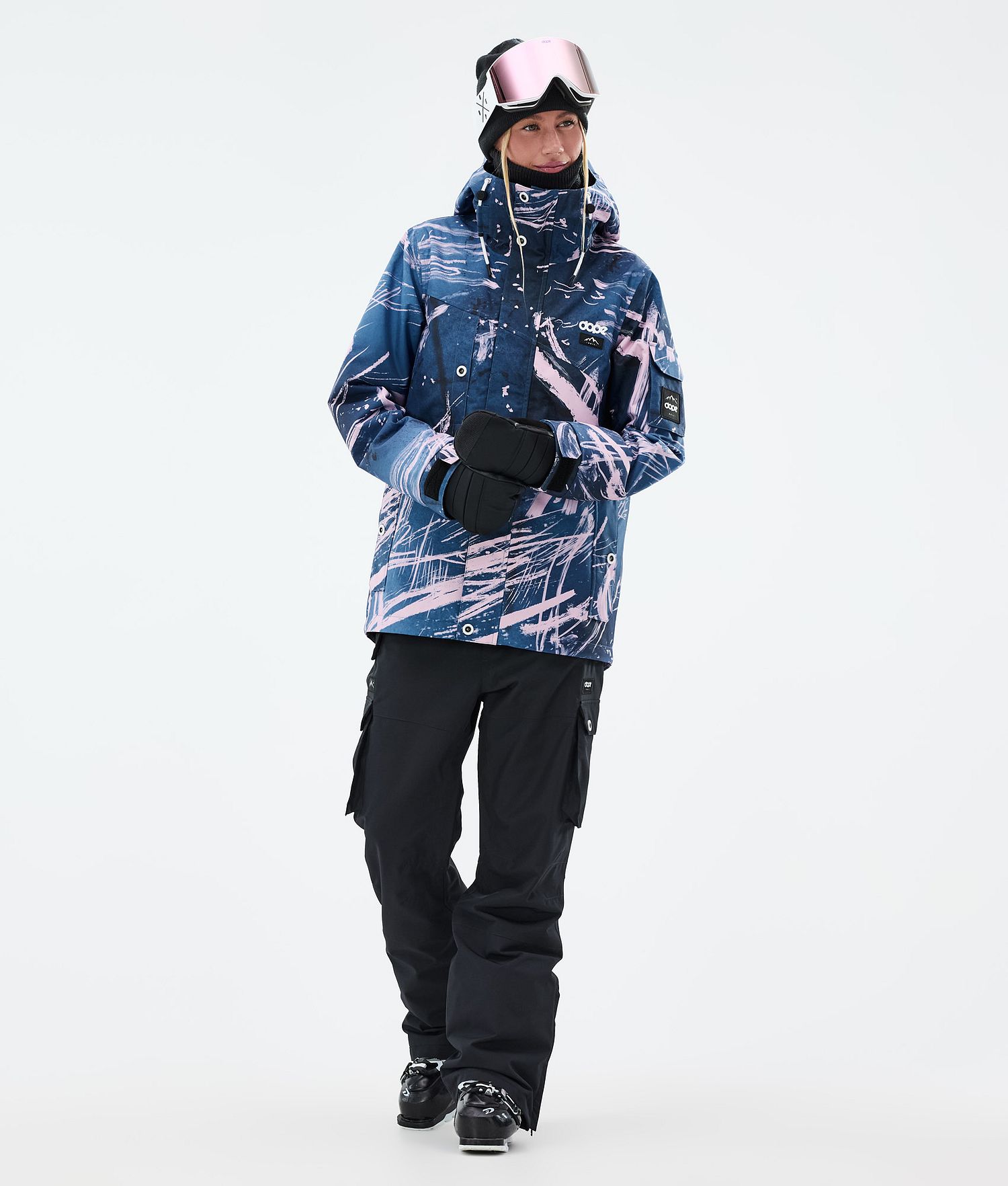 Dope Adept W Ski Outfit Women Carvings Pink/Black