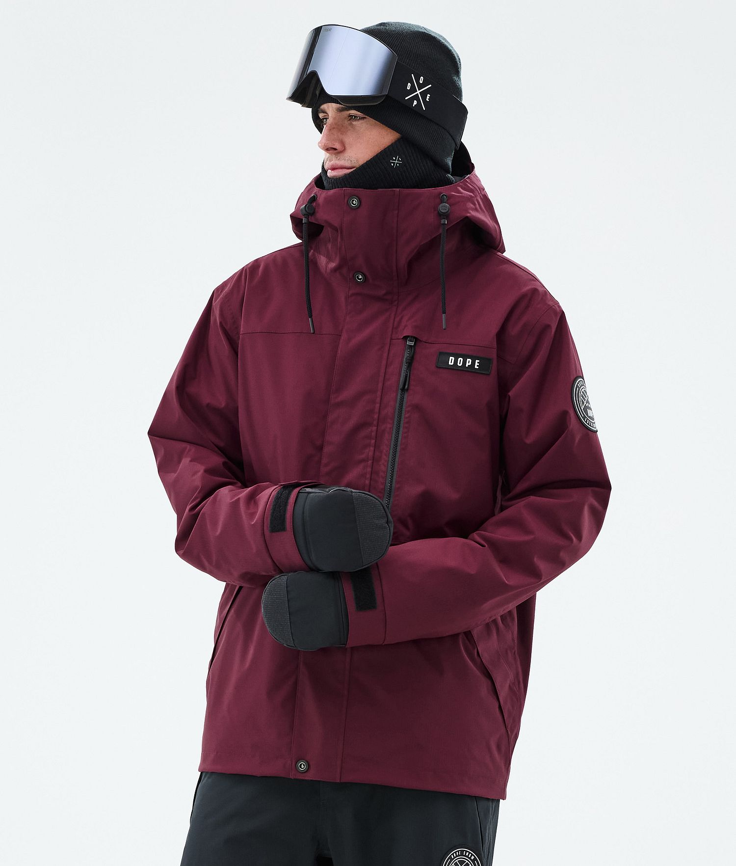 Dope Blizzard Full Zip Snowboard Jacket Men Burgundy Dope Blizzard Full Zip Snowboard Jacket Men Burgundy