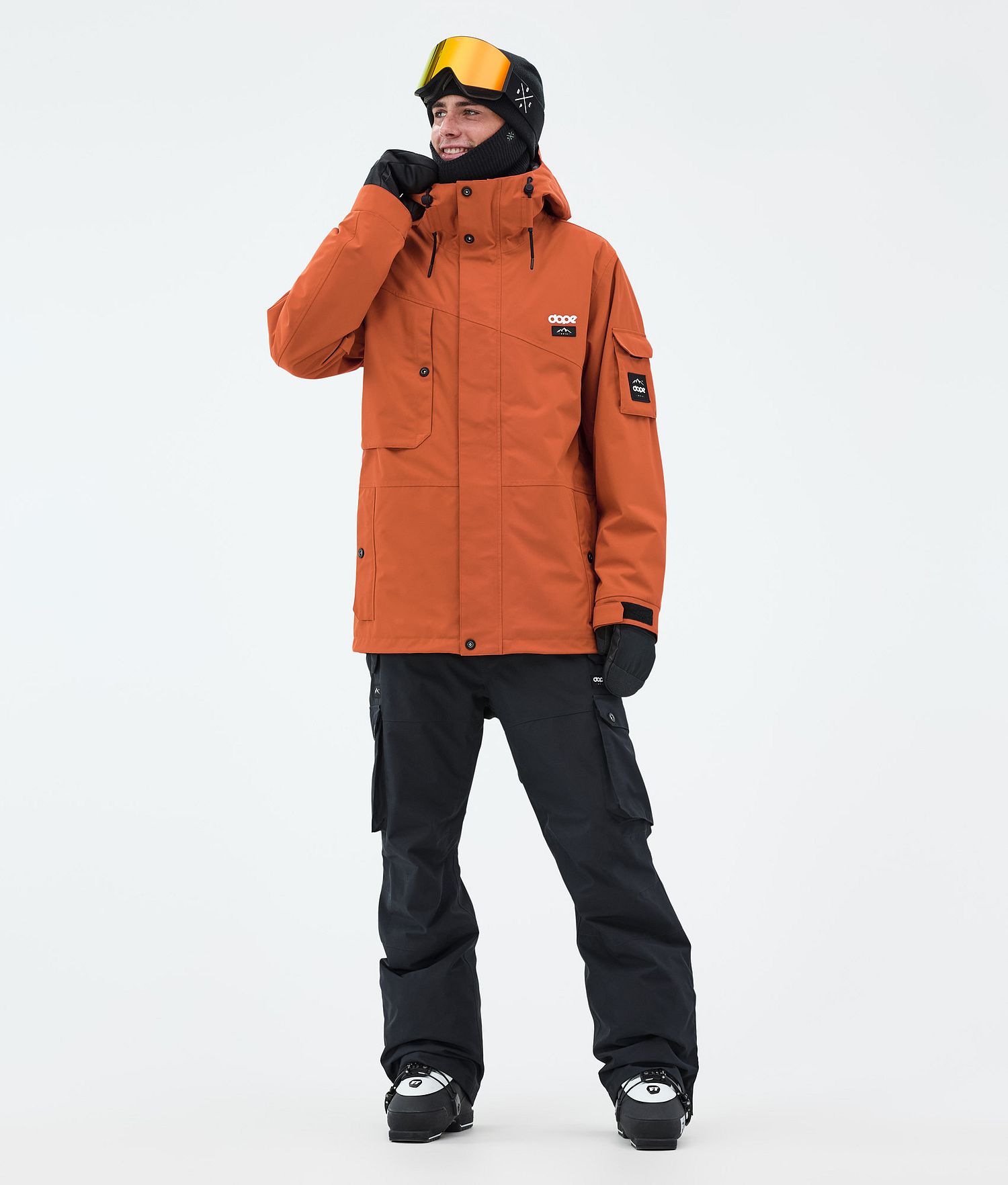 Dope Adept Ski Jacket Men Burned Orange