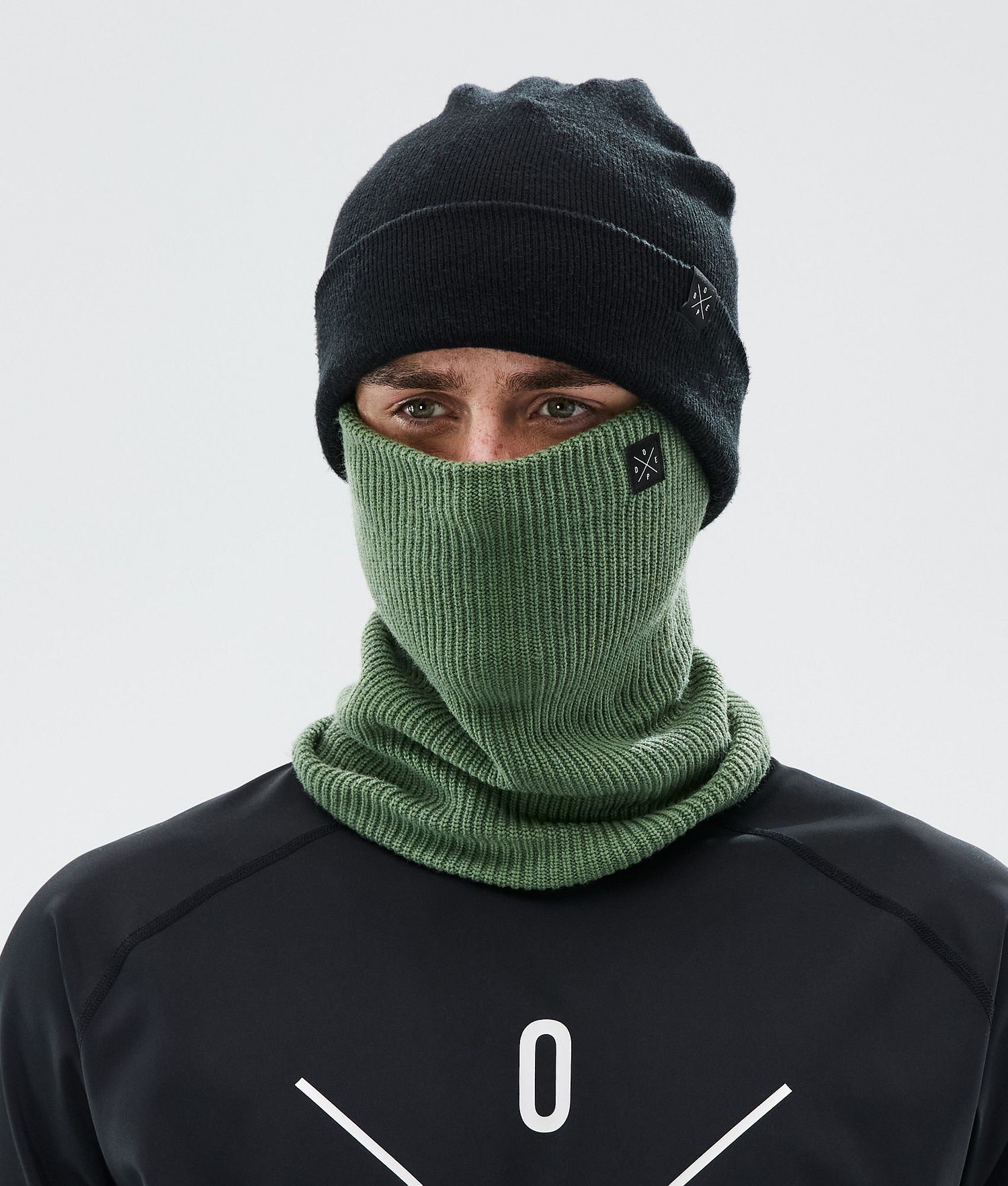 Dope 2X-Up Knitted Facemask Moss Green