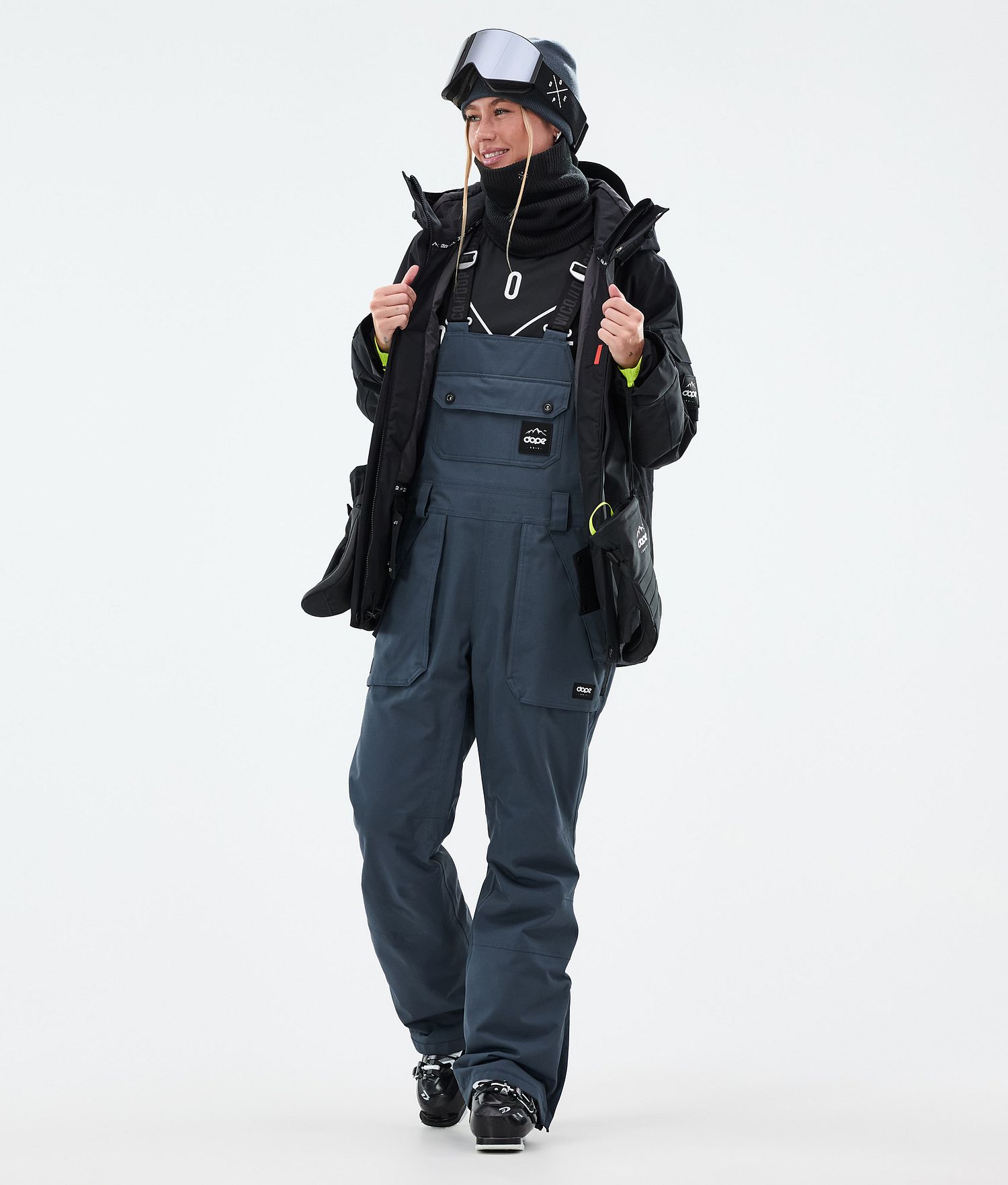 Dope Notorious B.I.B W Ski Pants Women Metal Blue