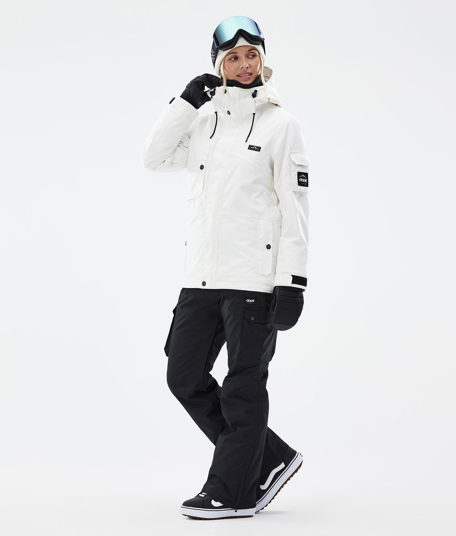 Dope Adept W Snowboard Jacket Women Old White