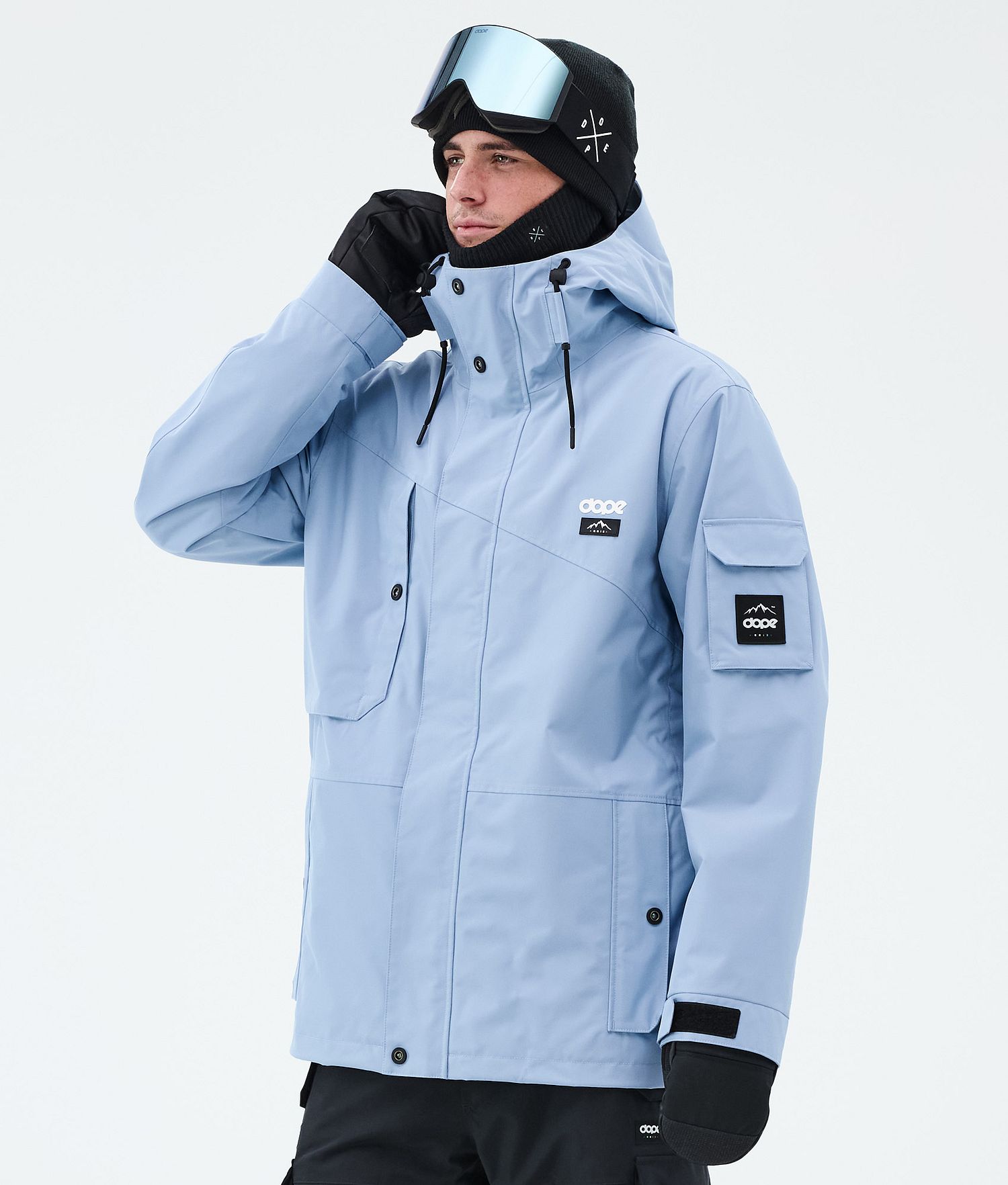 Dope Adept Snowboard Jacket Men Light Blue