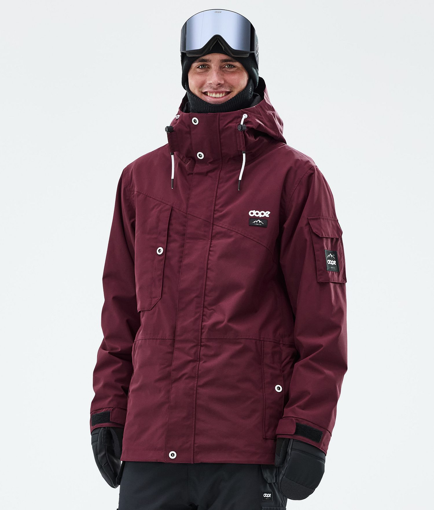 Dope Adept Ski Jacket Men Burgundy