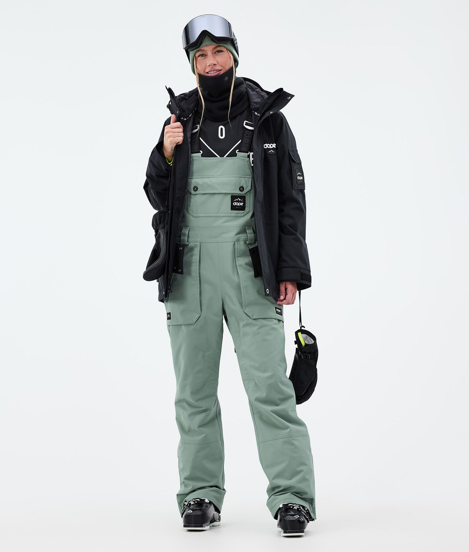 Dope Notorious B.I.B W Ski Pants Women Faded Green