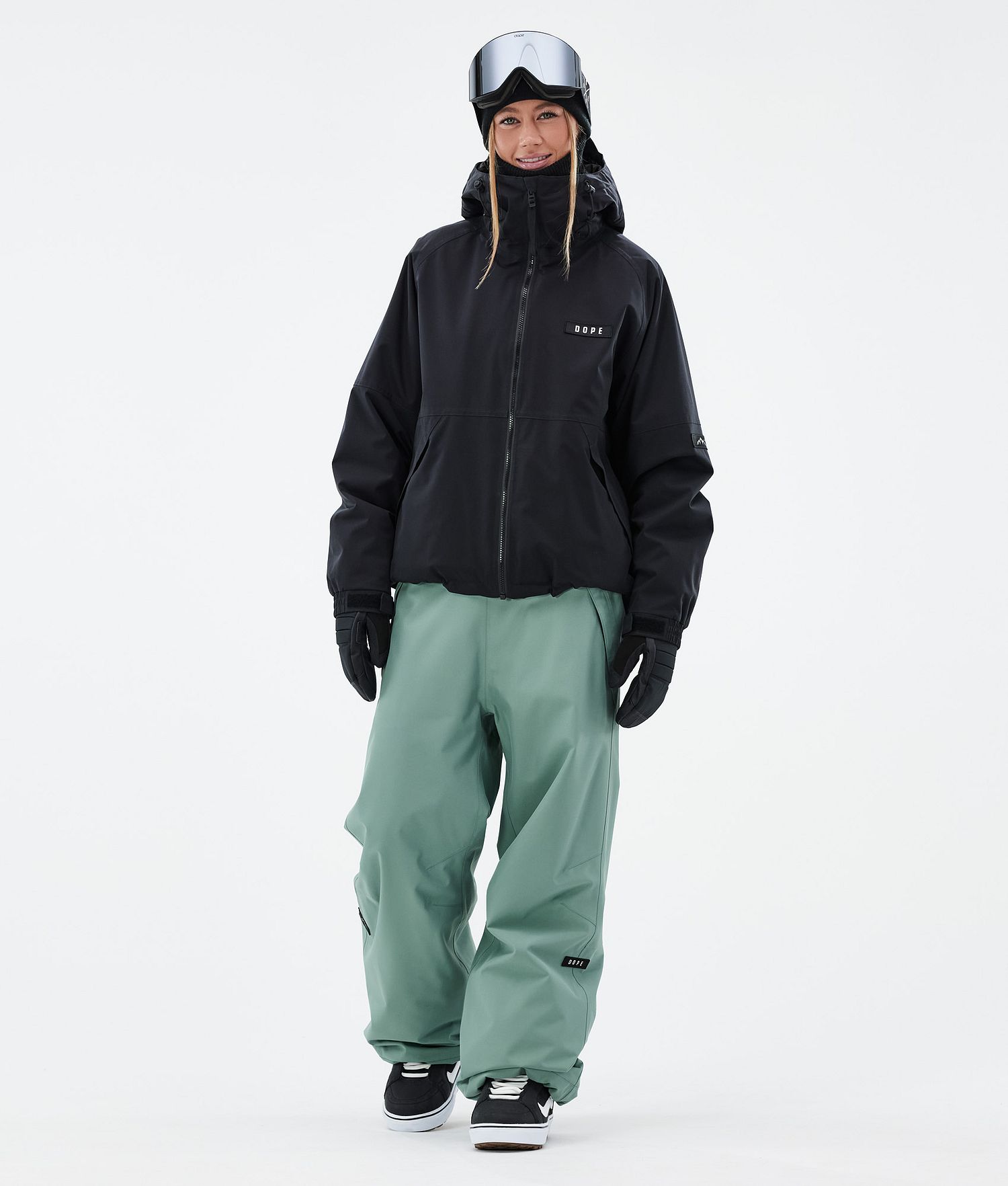 Dope Big W 2024 Snowboard Pants Women Faded Green
