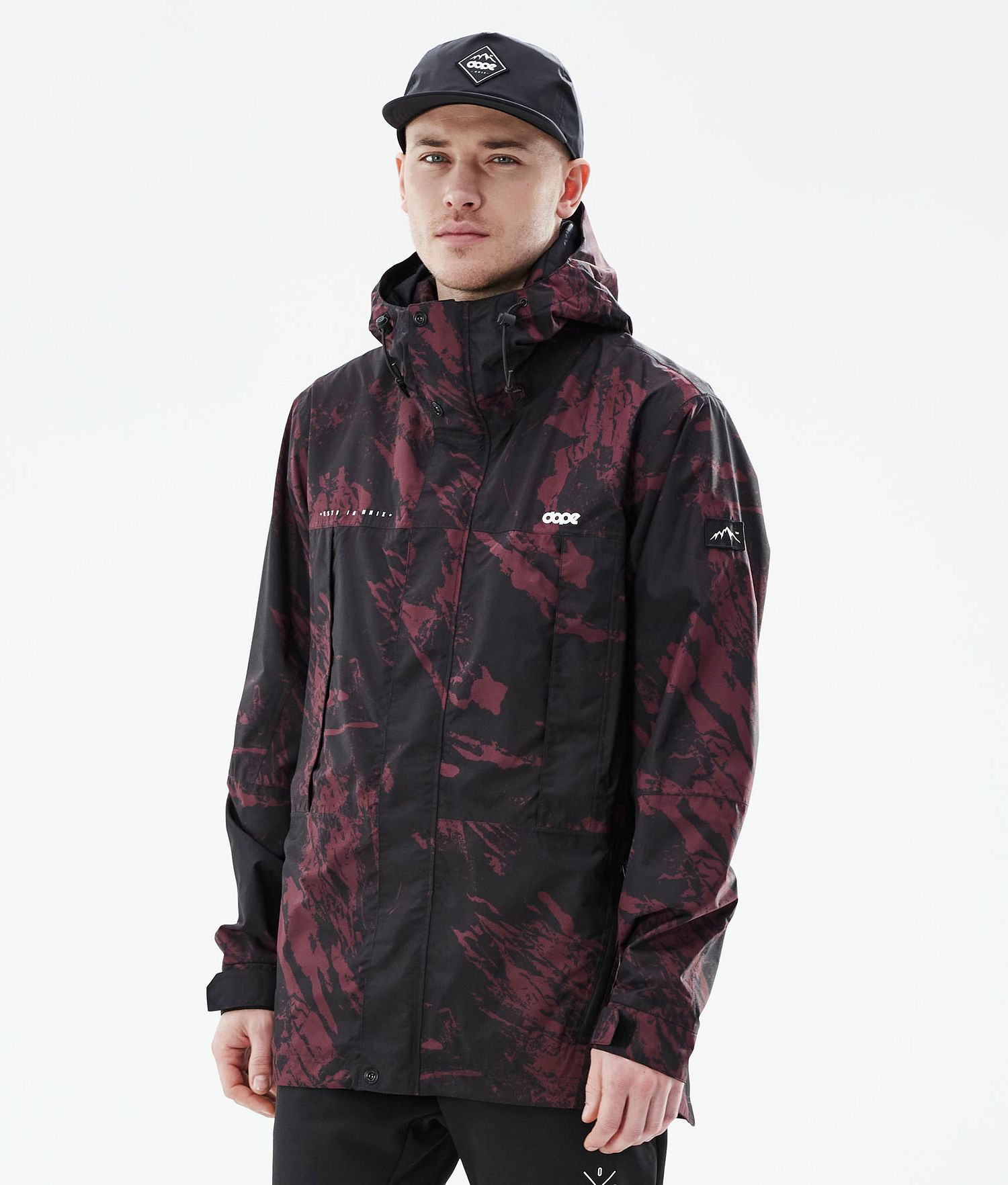 Dope Ranger Light Outdoor Jacket Men Paint Burgundy Dope Ranger Light Outdoor Jacket Men Paint Burgundy