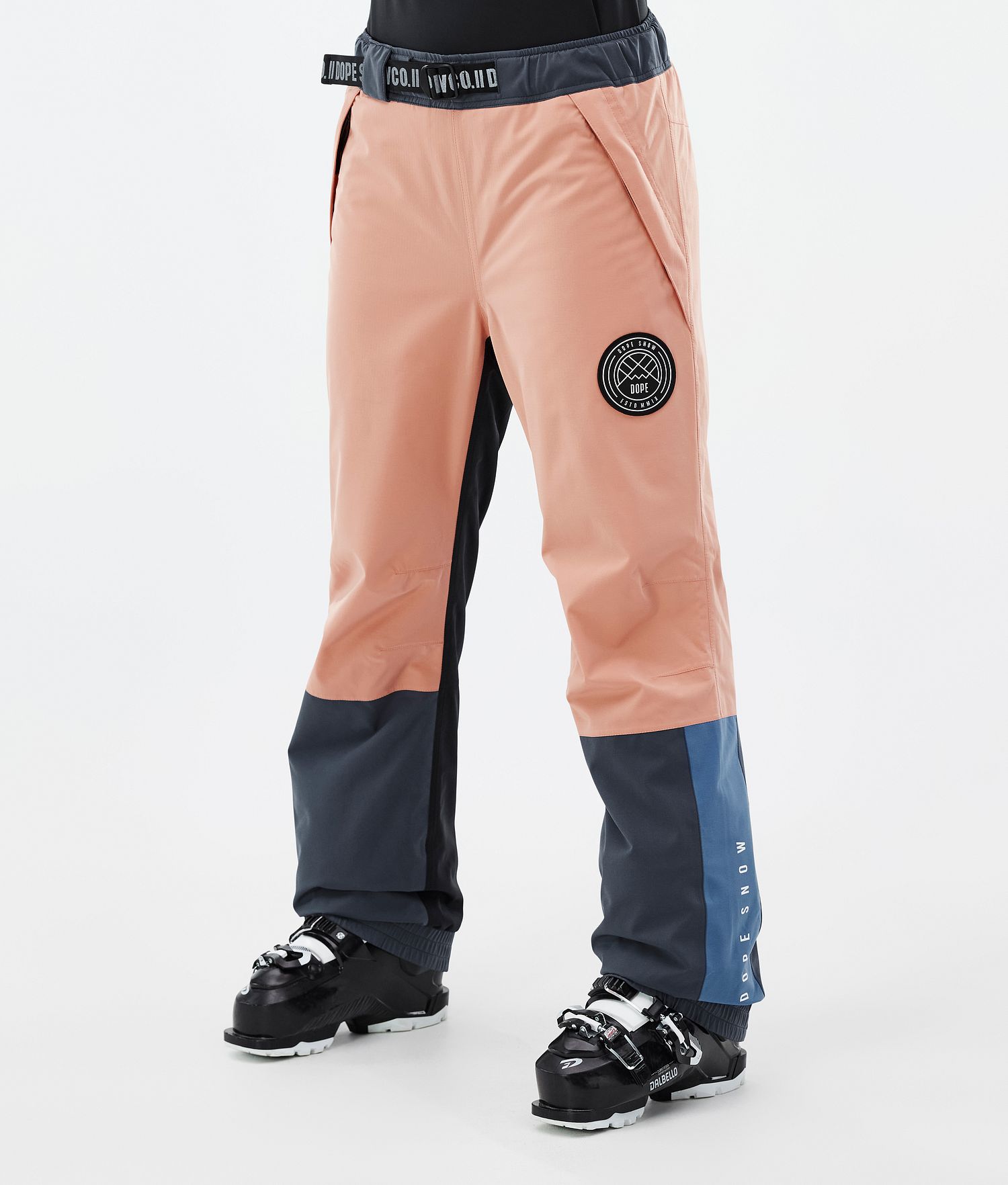 Dope Blizzard Track W Ski Pants Women Faded Peach/Blue Steel/Black/Metal Blue Dope Blizzard Track W Ski Pants Women Faded Peach/Blue Steel/Black/Metal Blue