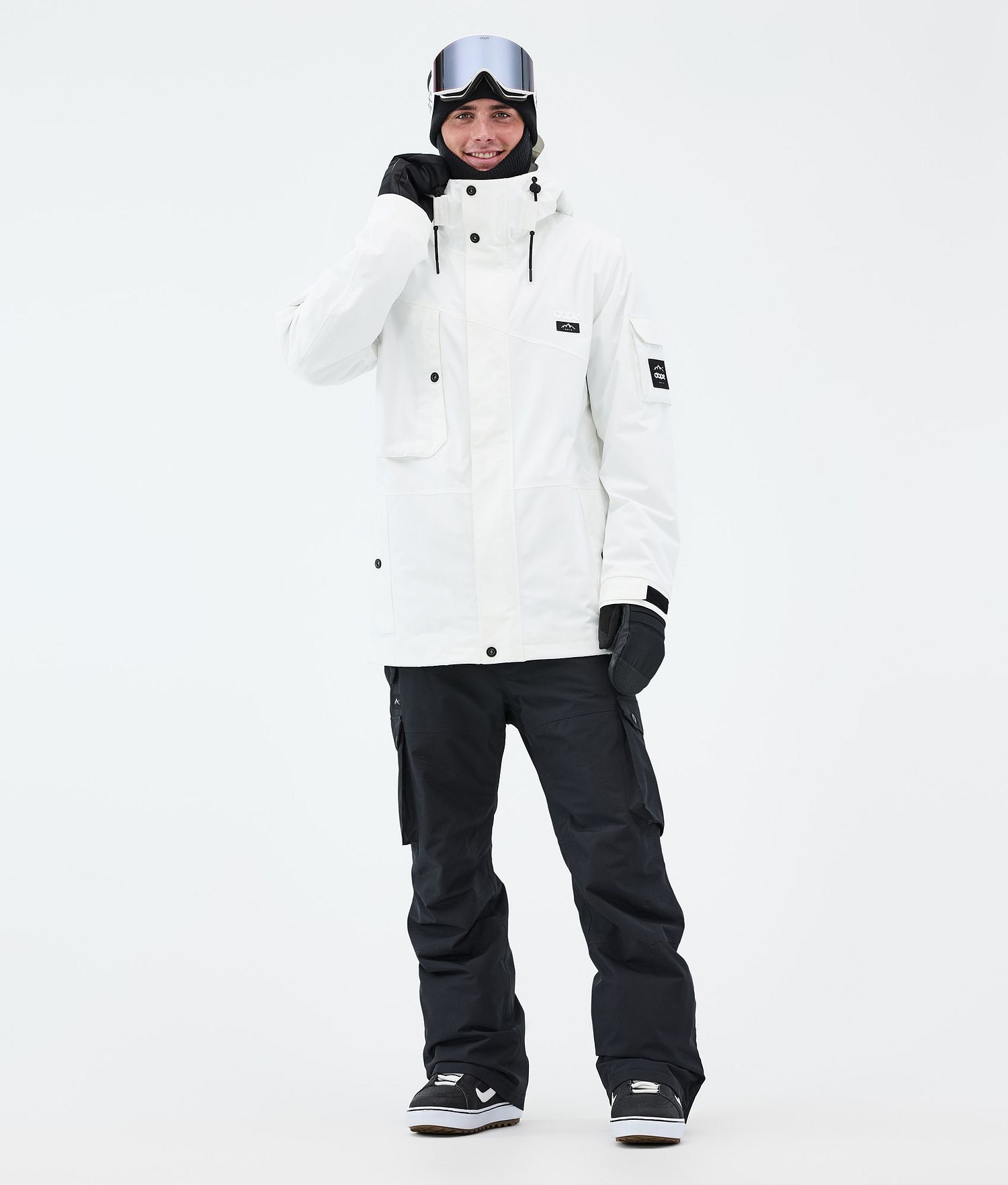Dope Adept Snowboard Jacket Men Whitish