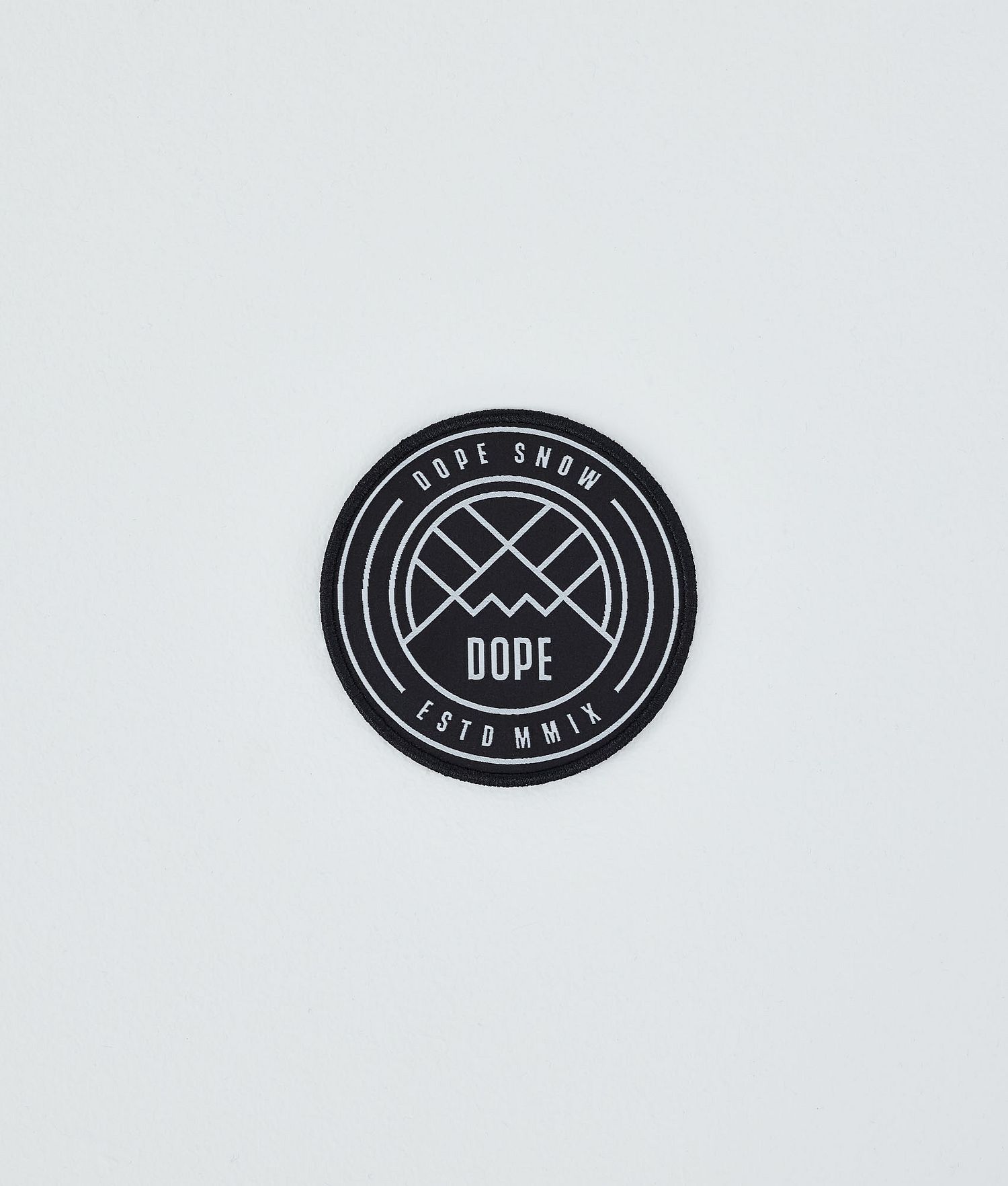 Dope Round Patch Dope Replacement Parts Black/White Logo