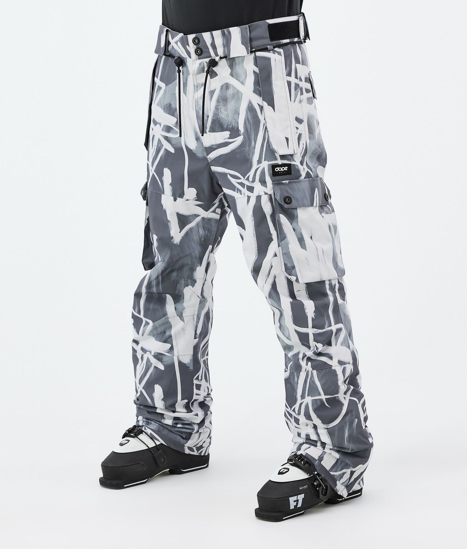 Dope Iconic Ski Pants Men Scribble Black Dope Iconic Ski Pants Men Scribble Black