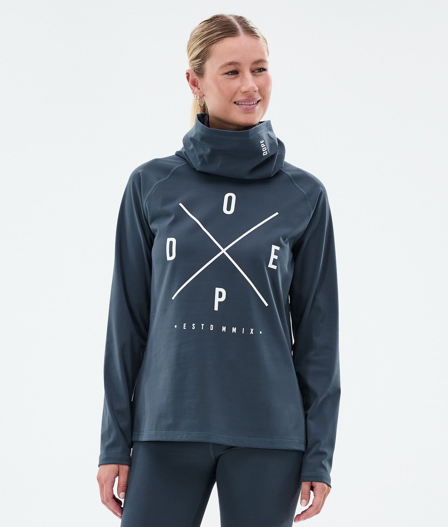 Dope Snuggle W Base Layer Top Women 2X-Up Metal Blue Dope Snuggle W Base Layer Top Women 2X-Up Metal Blue
