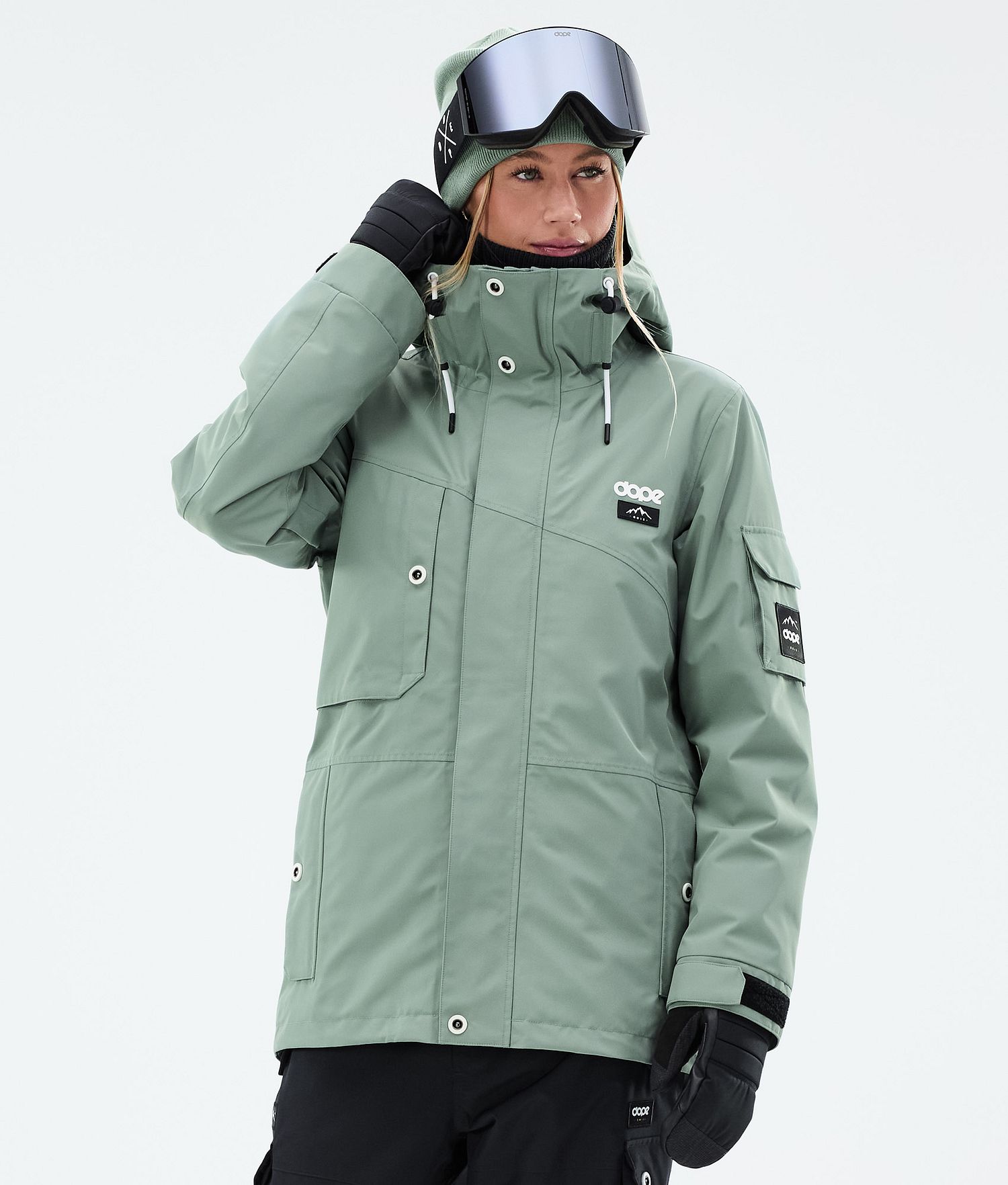 Dope Adept W Snowboard Jacket Women Faded Green