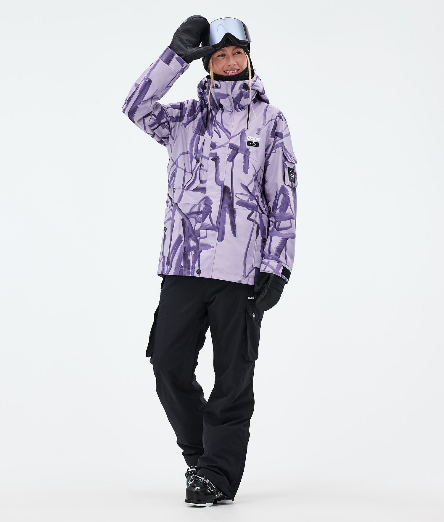 Dope Adept W Ski Outfit Women Scribble Purple/Black