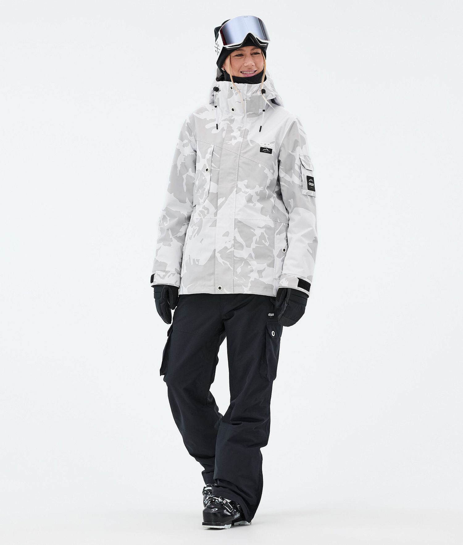 Dope Adept W Ski Jacket Women Grey Camo