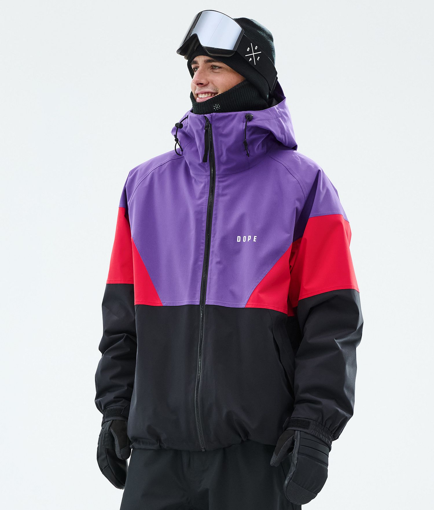 Dope Spartan Ski Jacket Men Sport Vivid Purple/Red/Black Dope Spartan Ski Jacket Men Sport Vivid Purple/Red/Black