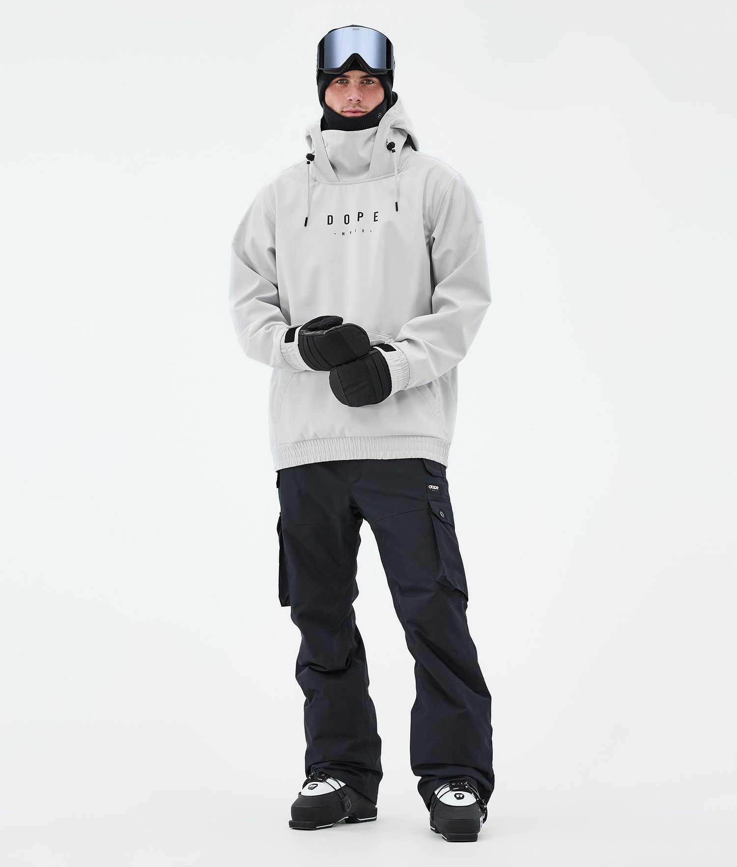 Dope Yeti Ski Outfit Men Light Grey/Black