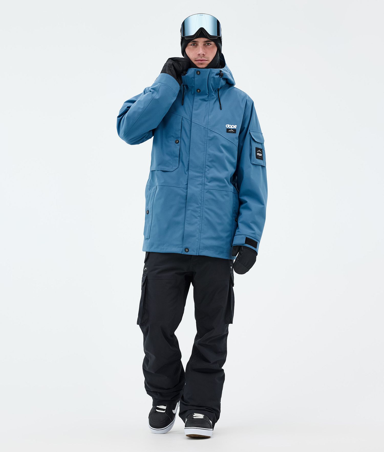 Dope Adept Snowboard Jacket Men Blue Steel