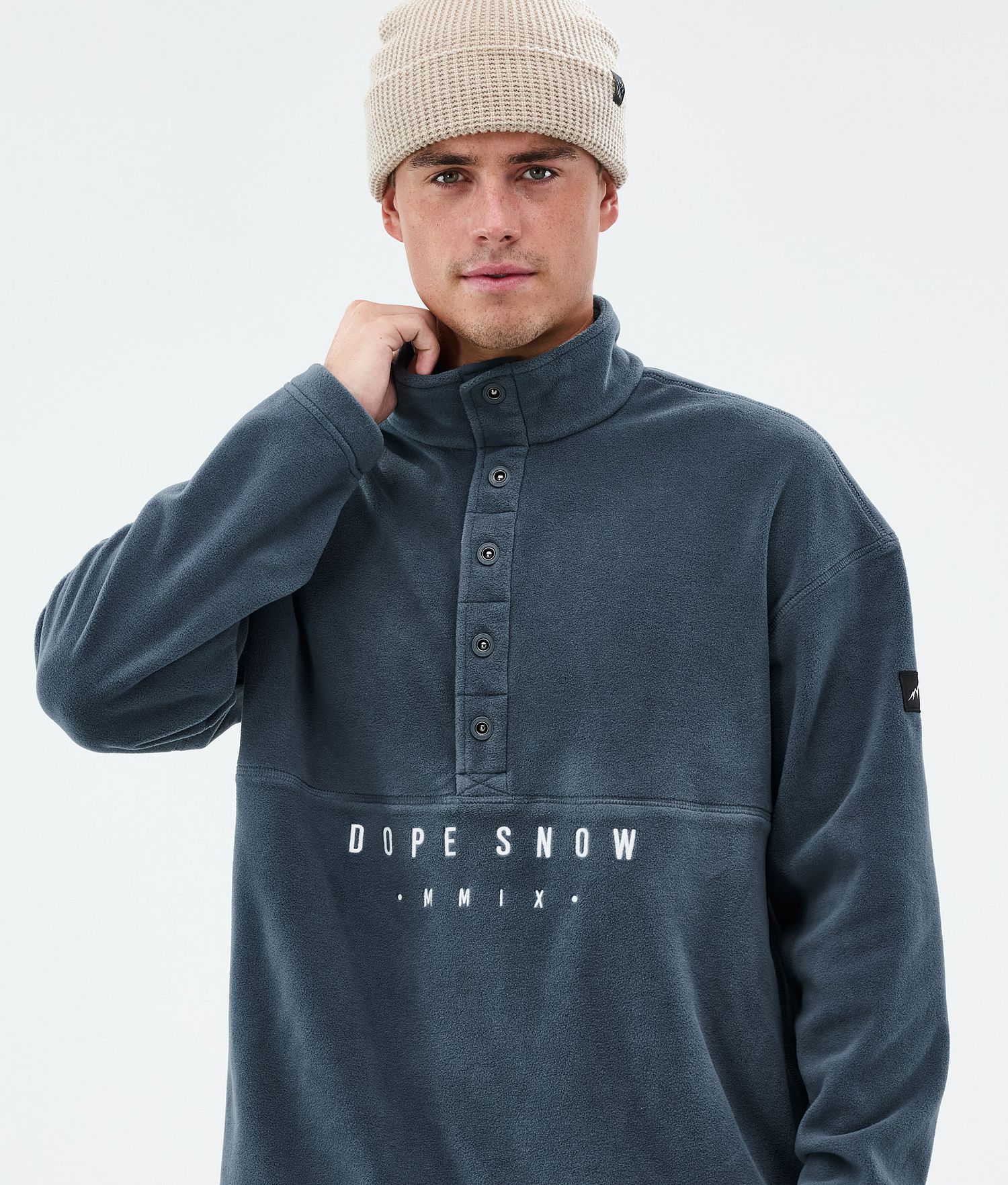 Dope Comfy Fleece Sweater Men Metal Blue
