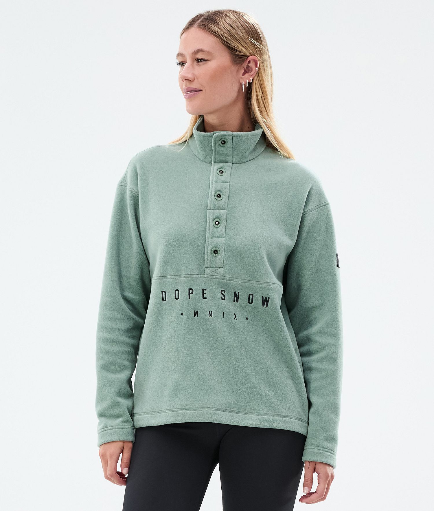Dope Comfy W Fleece Sweater Women Faded Green Dope Comfy W Fleece Sweater Women Faded Green