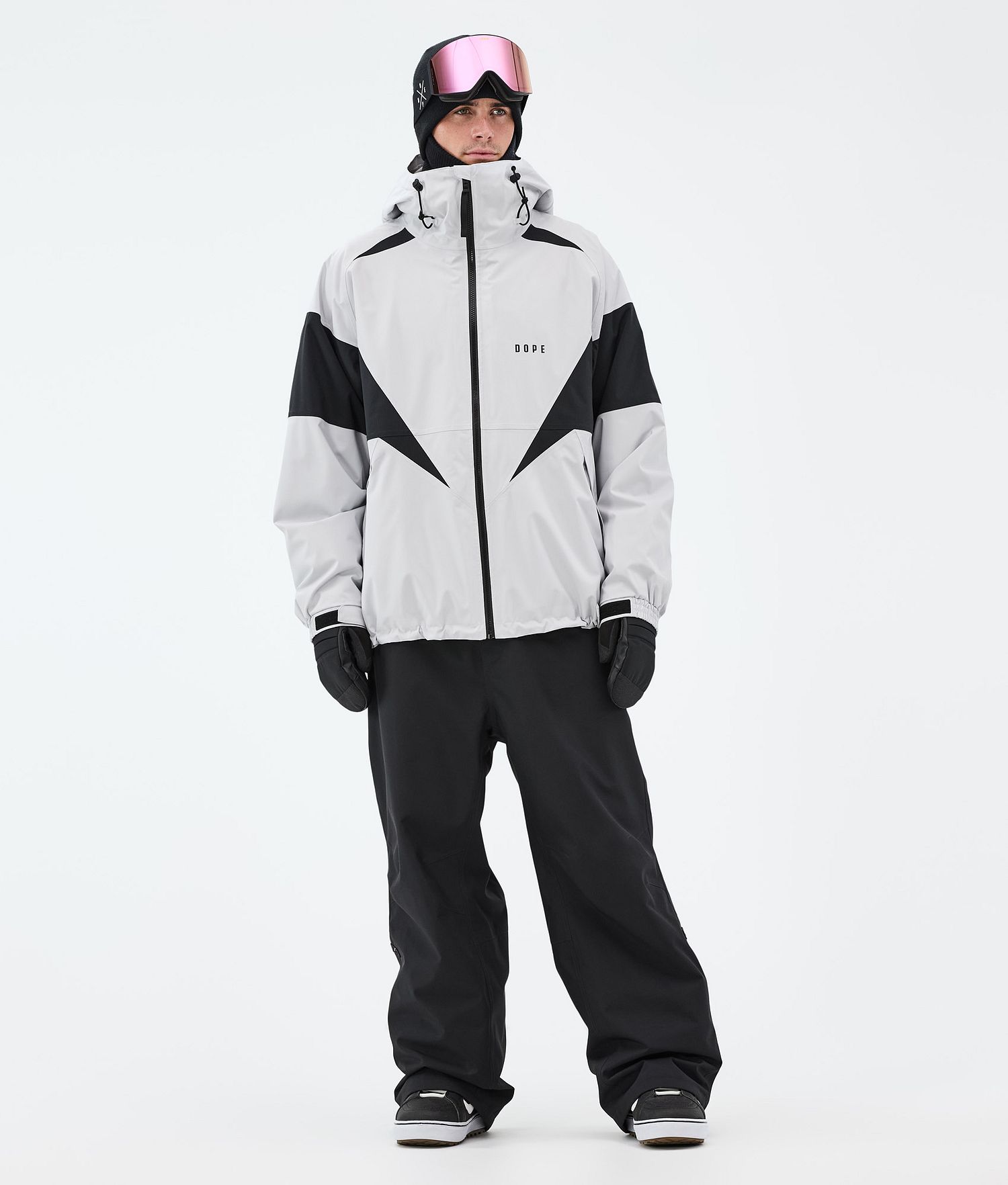 Dope Spartan Snowboard Jacket Men Spike Light Grey/Black