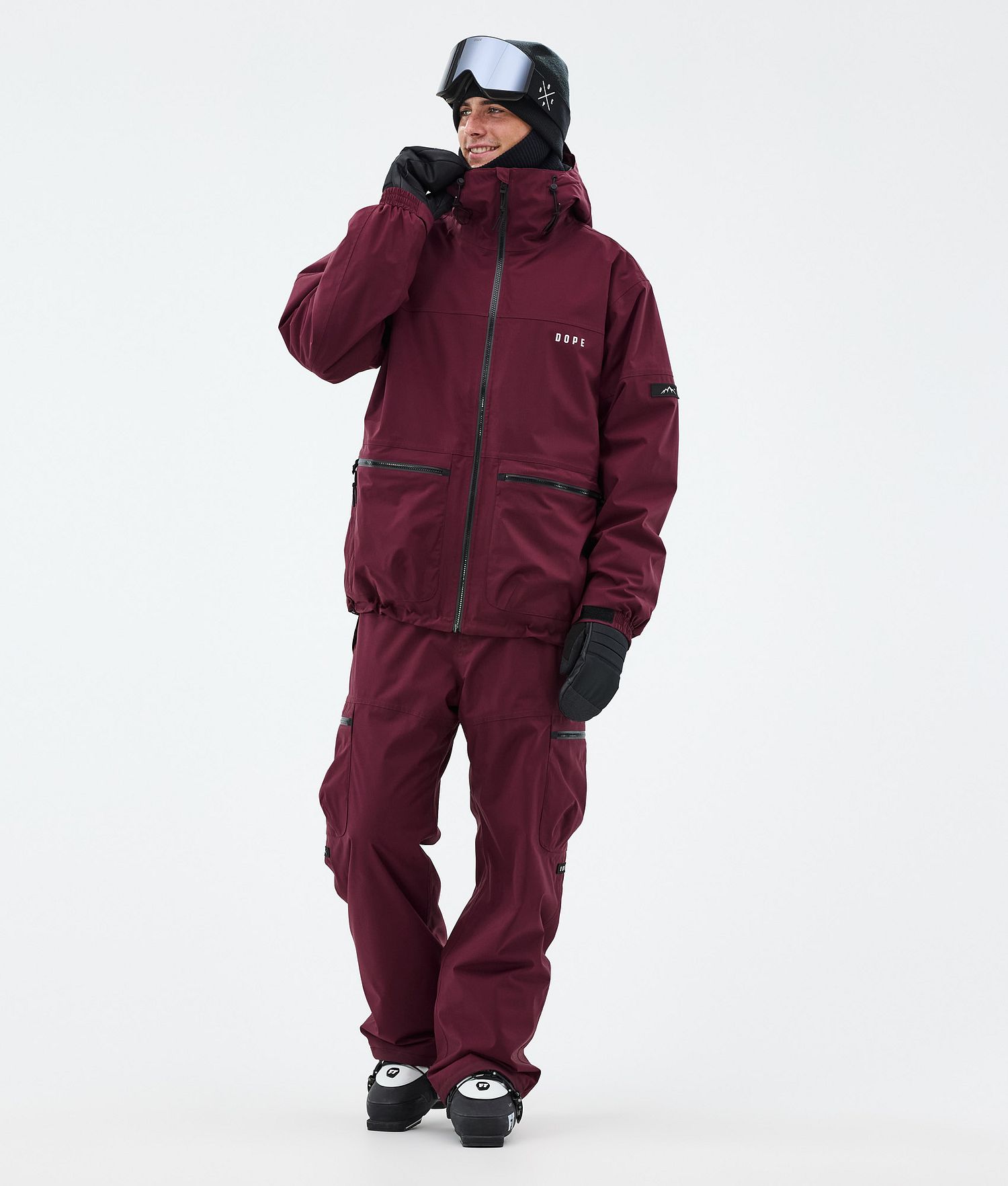 Dope Vertex Ski Jacket Men Burgundy