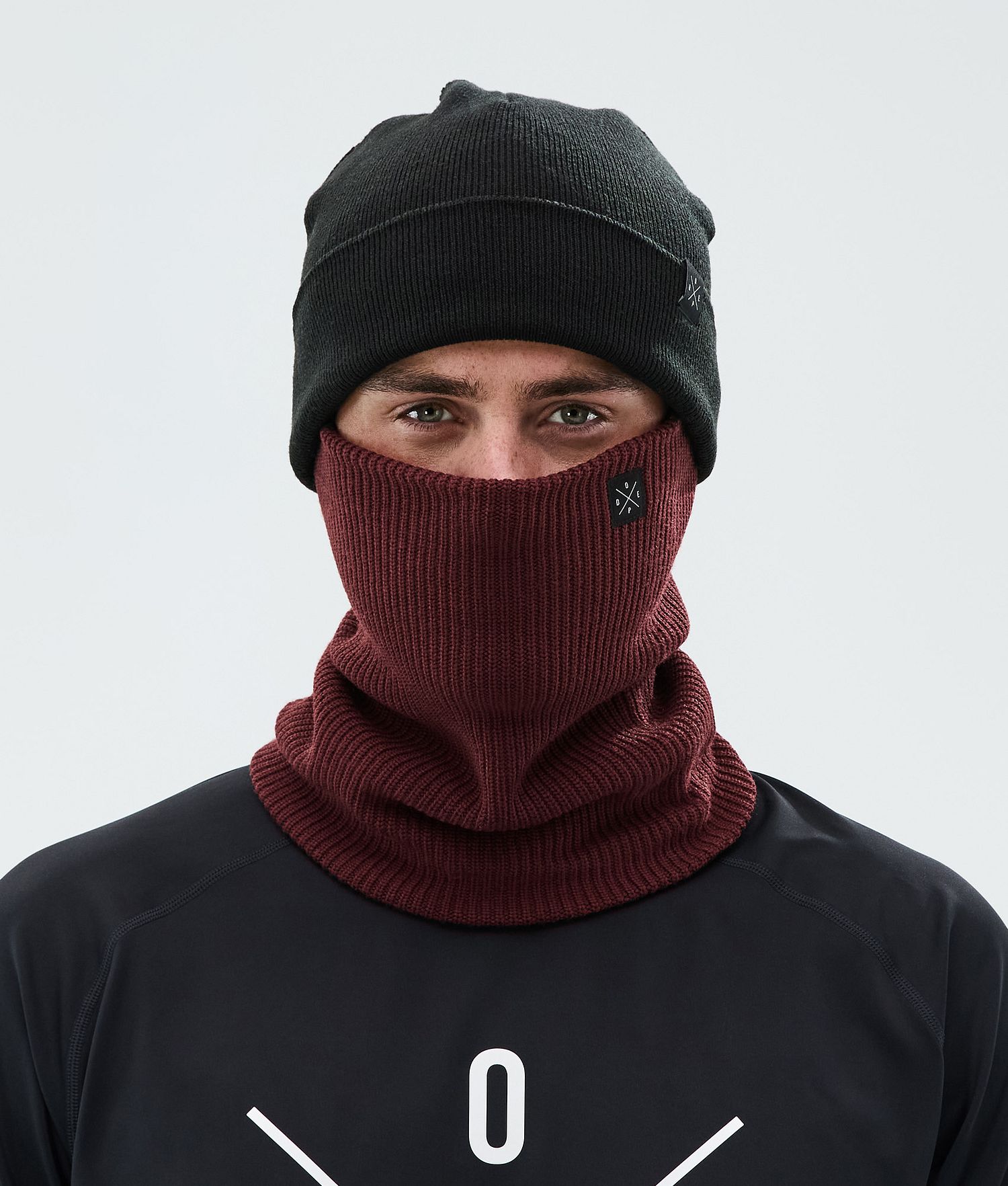 Dope 2X-Up Knitted Facemask Burgundy
