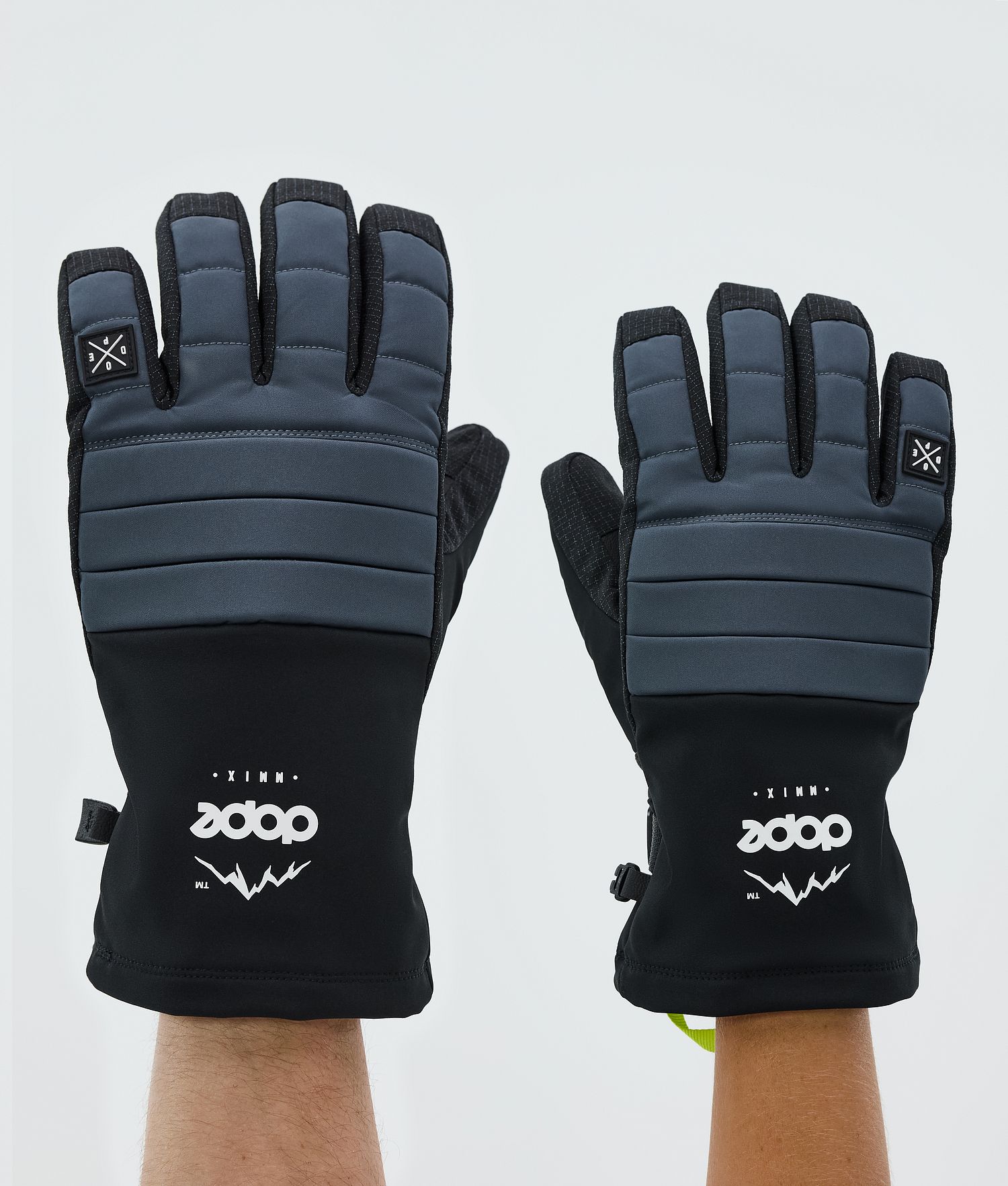 Dope Ace Ski Gloves Metal Blue