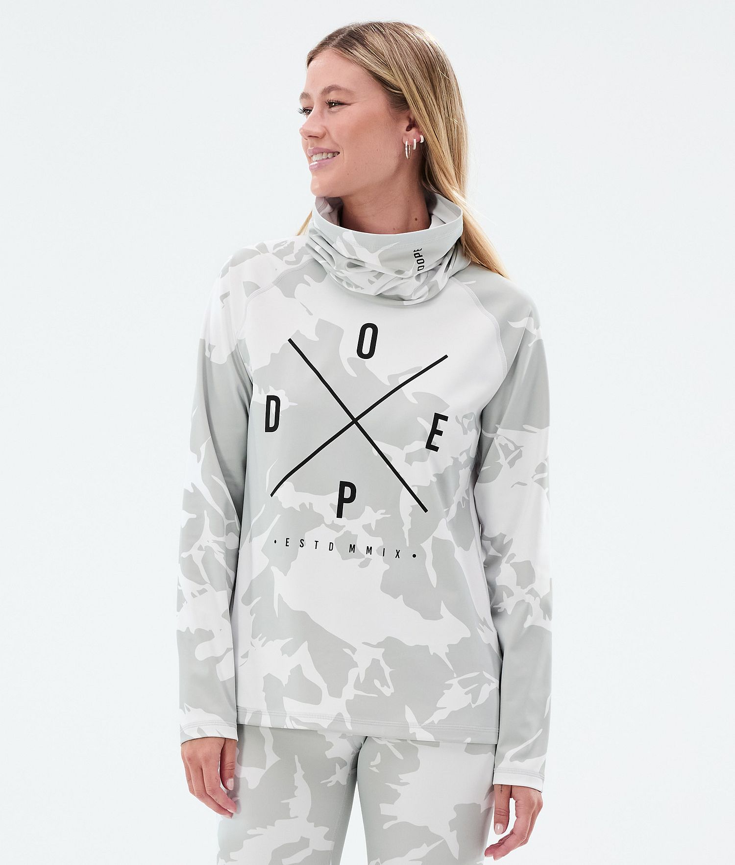 Dope Snuggle W Base Layer Top Women 2X-Up Grey Camo Dope Snuggle W Base Layer Top Women 2X-Up Grey Camo