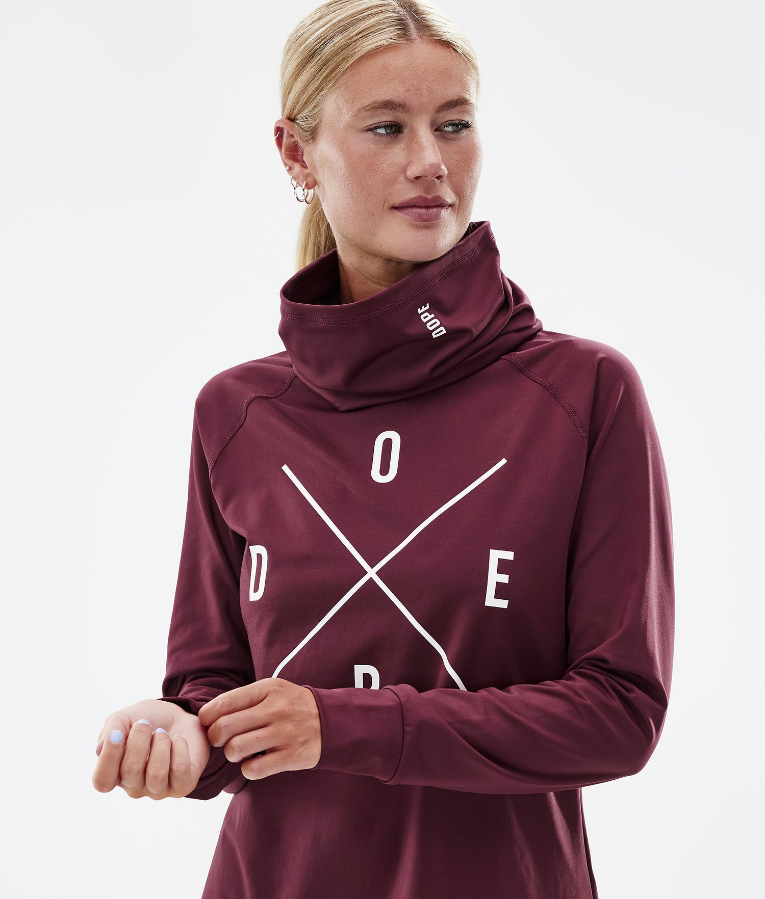 Dope Snuggle W 22 Base Layer Top Women 2X-Up Burgundy