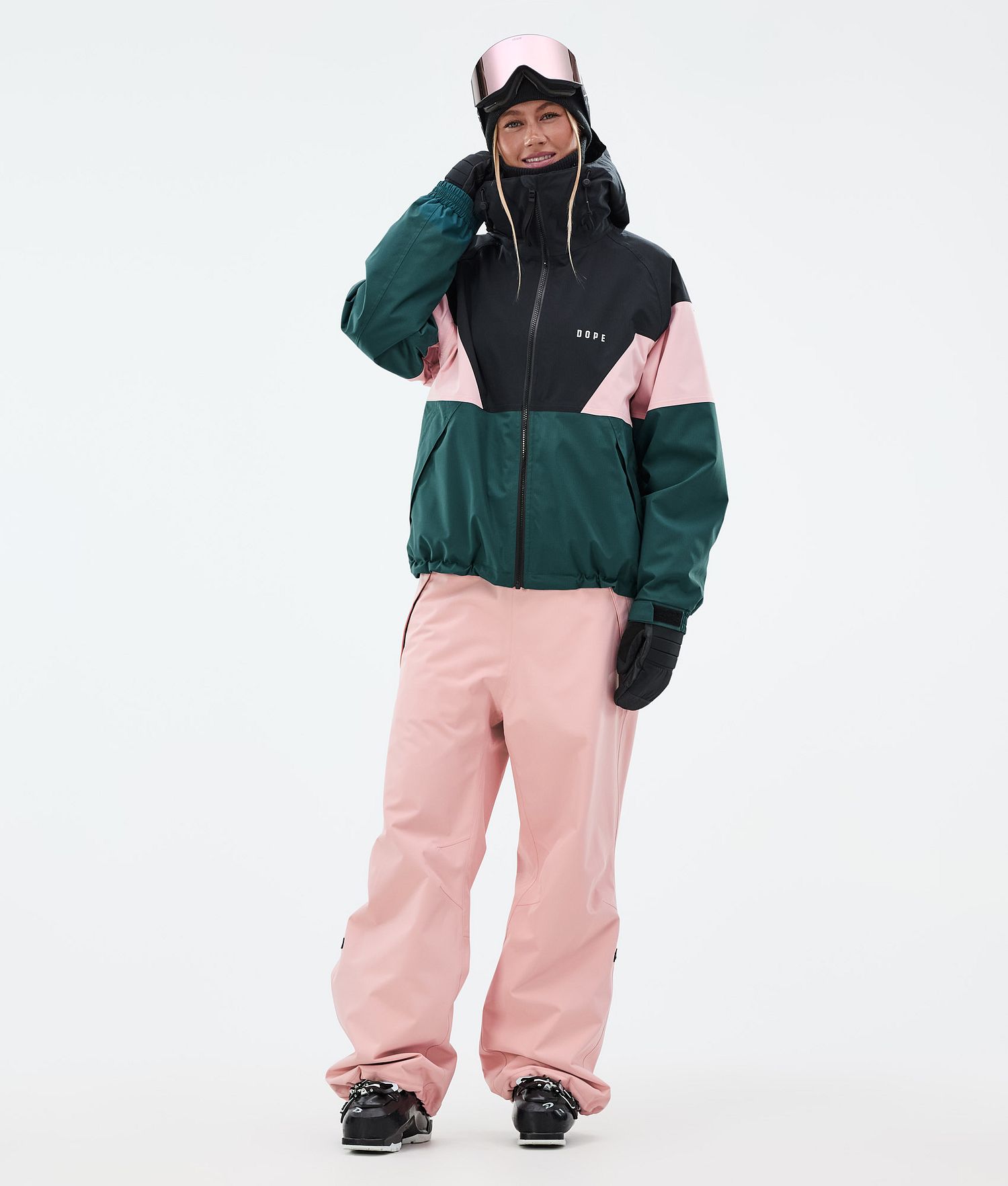 Dope Big W Ski Pants Women Soft Pink