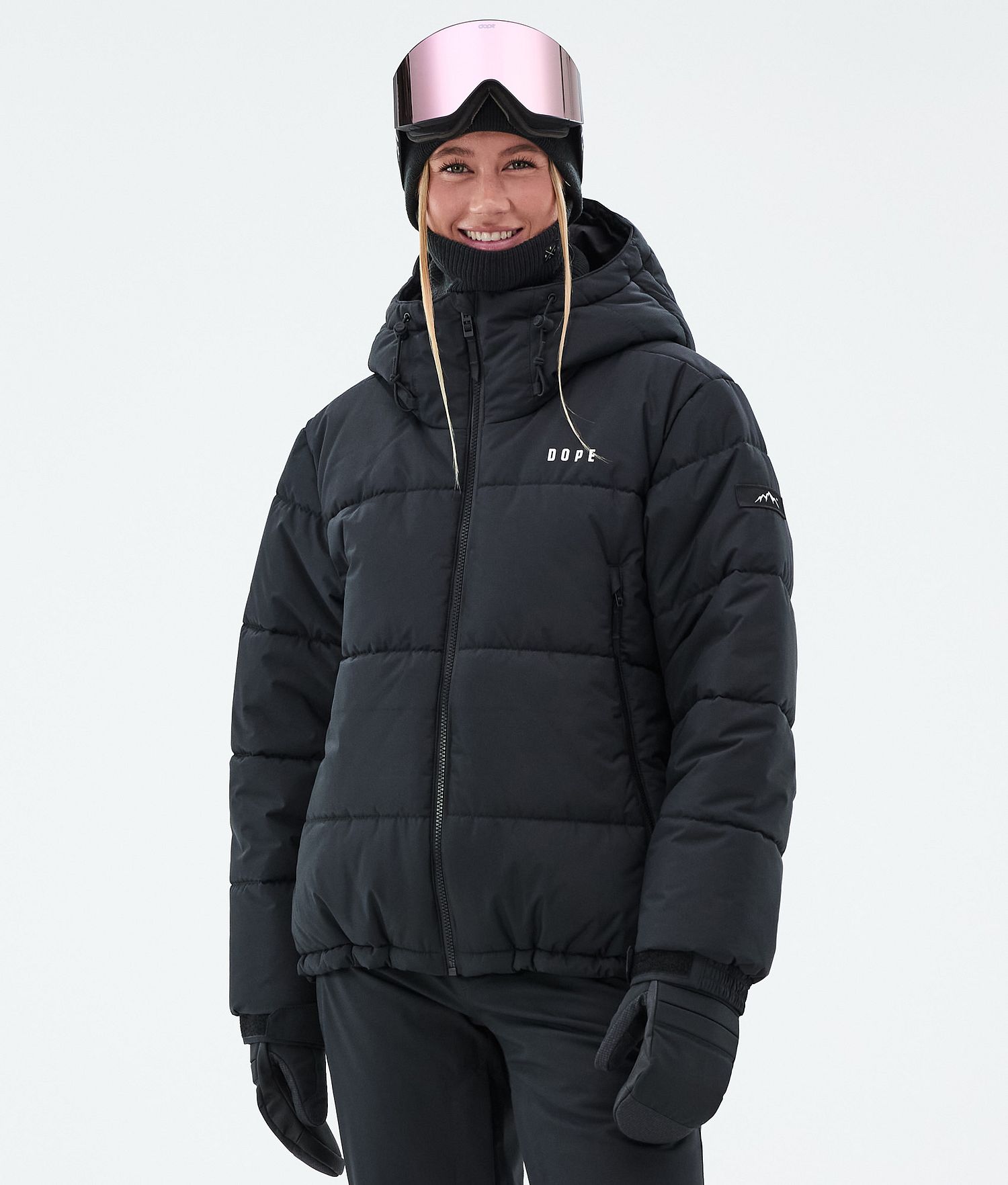 Dope Puffer W Full Zip Snowboard Jacket Women Black Dope Puffer W Full Zip Snowboard Jacket Women Black