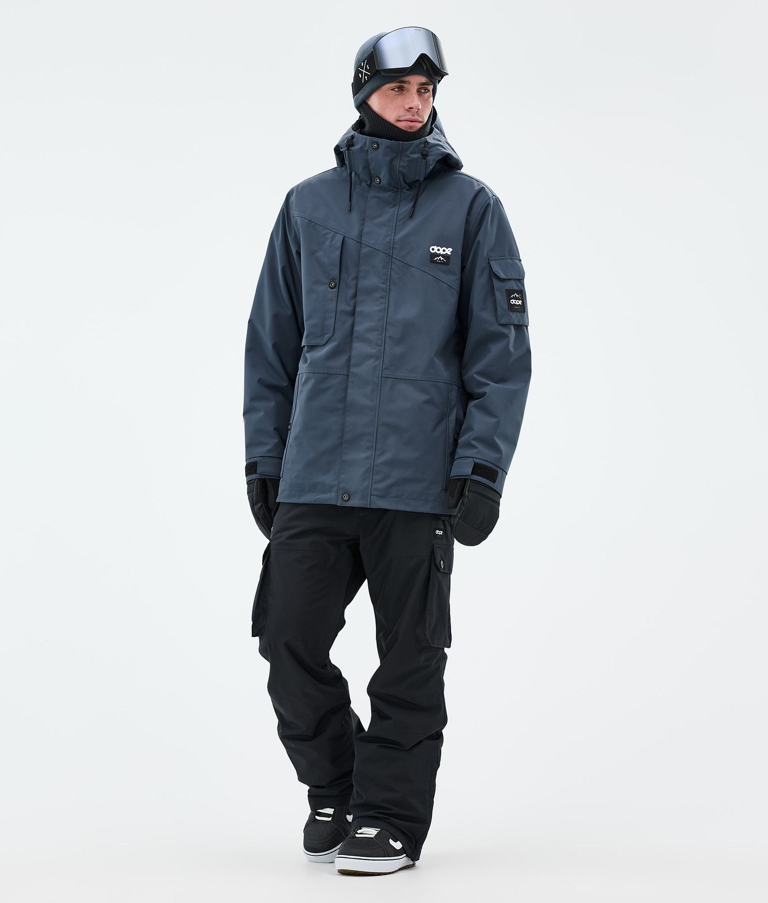 Dope Adept Snowboard Jacket Men Metal Blue