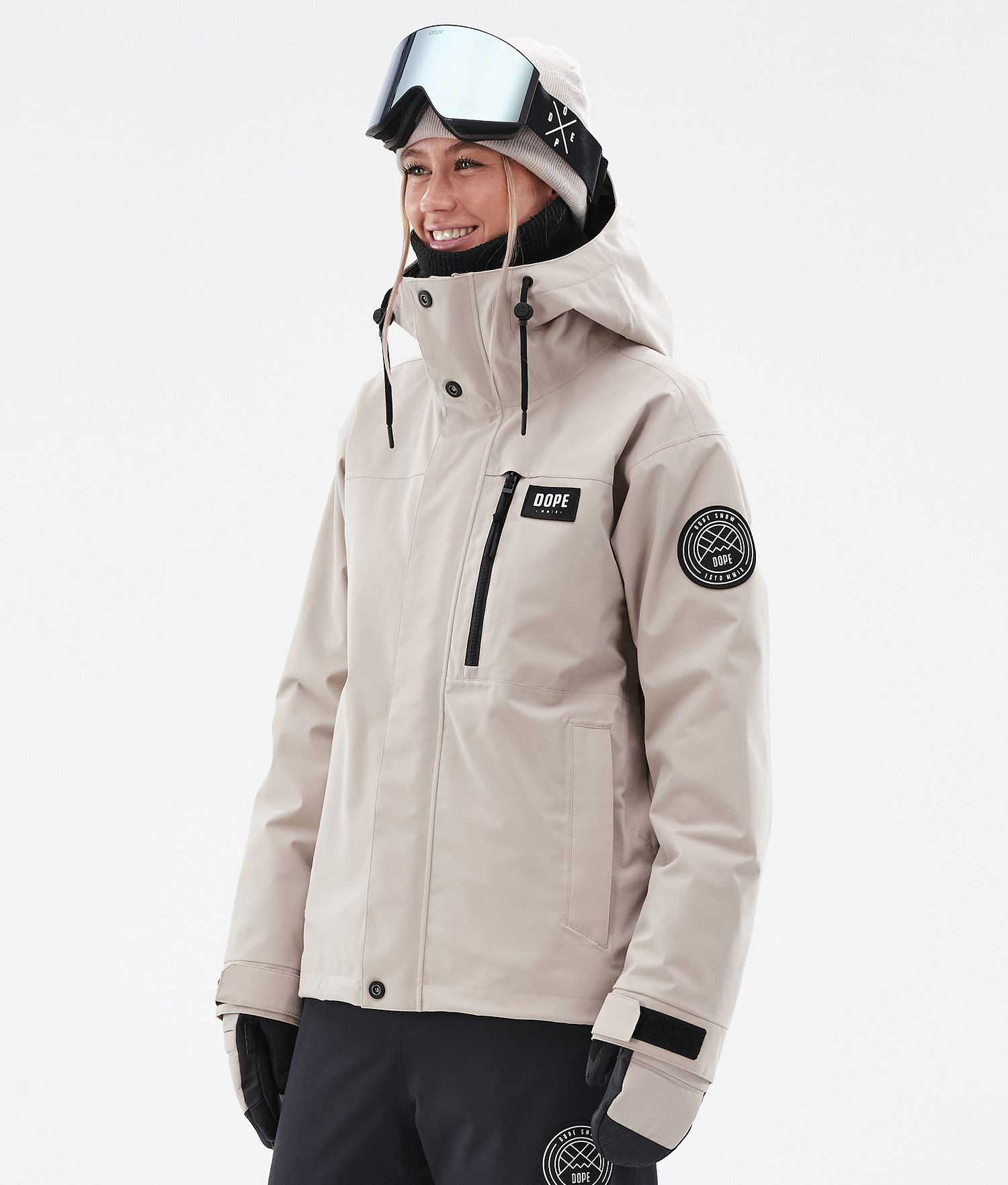 Dope Blizzard W Full Zip 24 Ski Jacket Women Sand Dope Blizzard W Full Zip 24 Ski Jacket Women Sand
