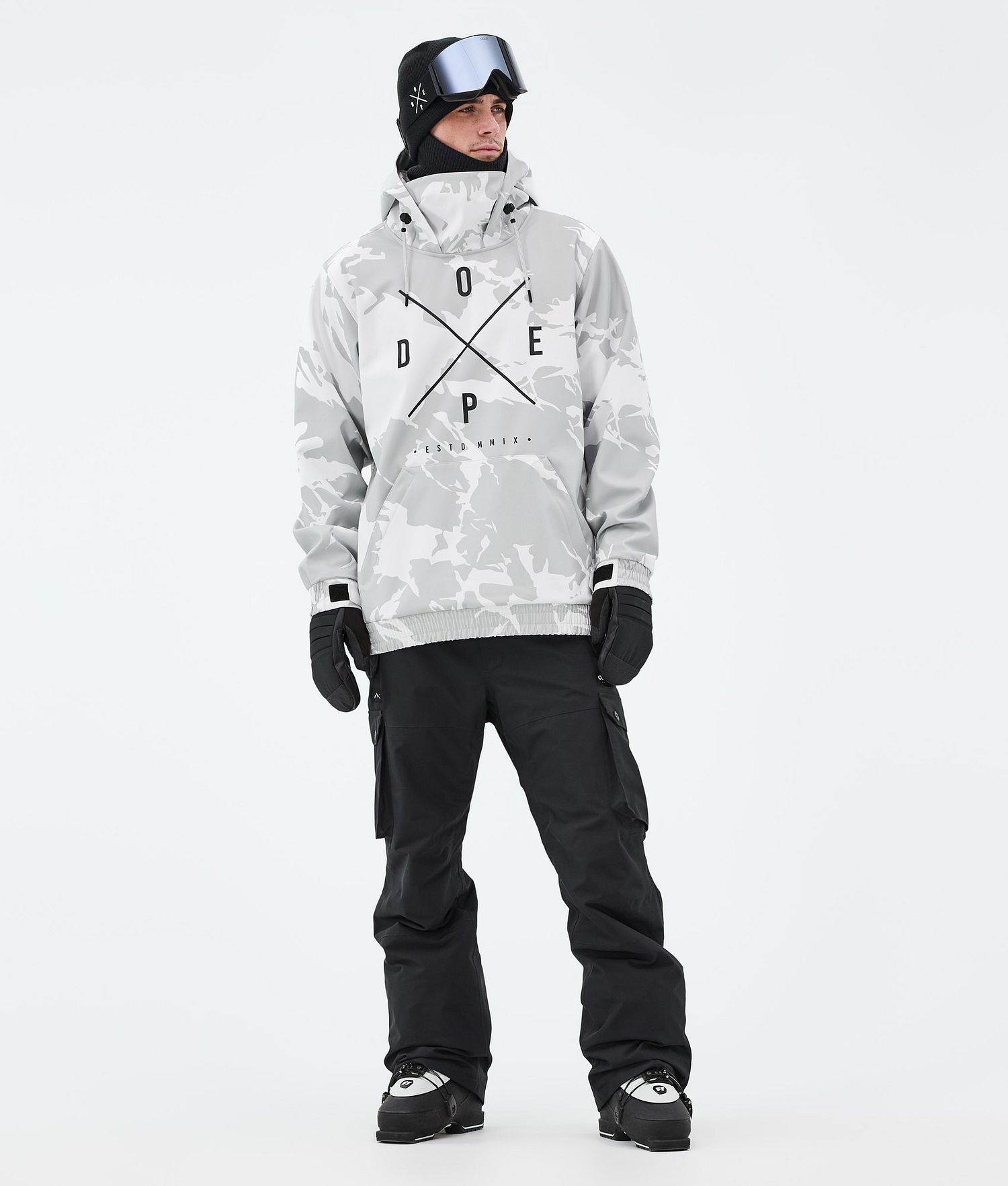 Dope Yeti Ski Jacket Men 2X-Up Grey Camo