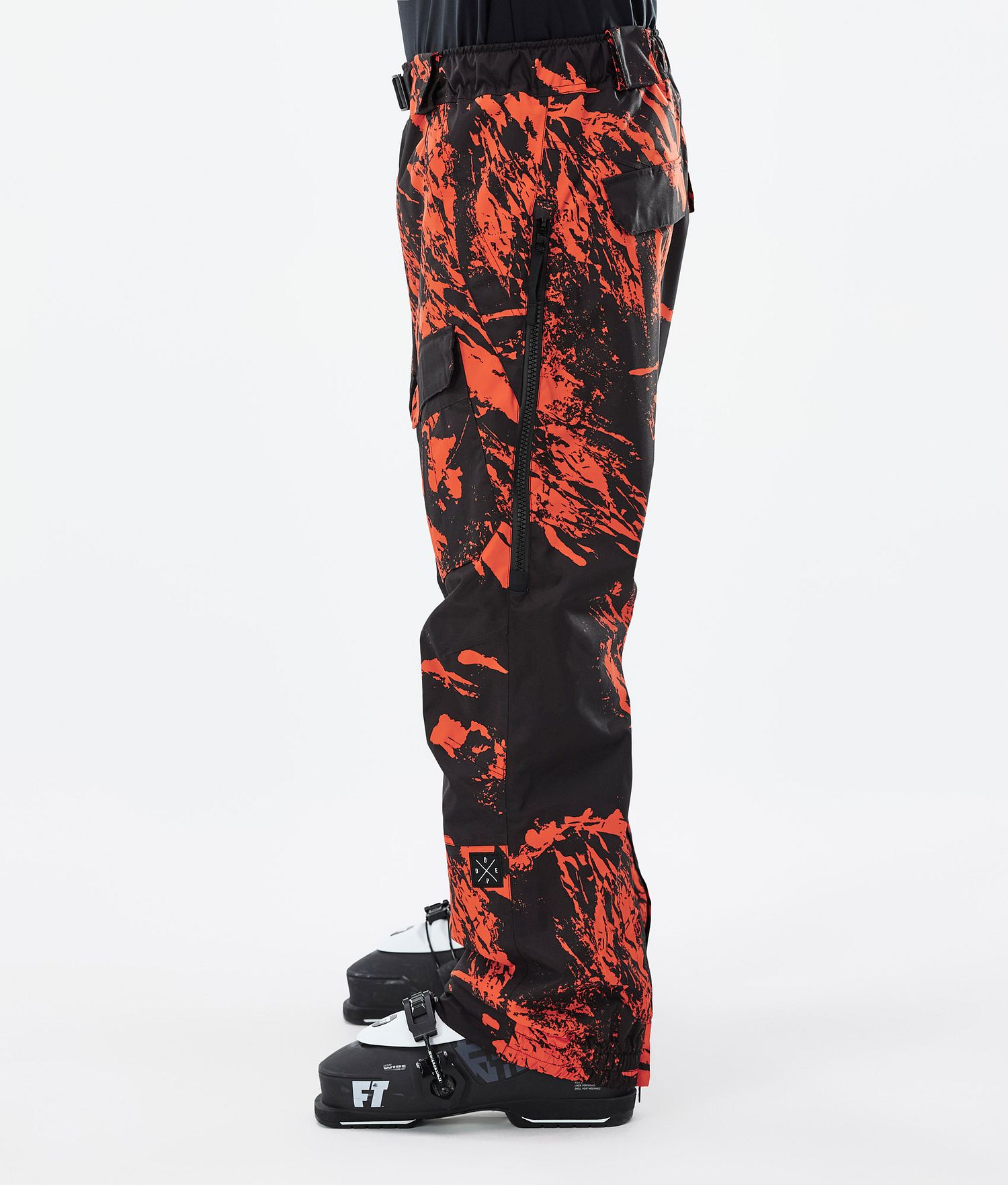 Dope Antek 22 Ski Pants Men Paint Orange
