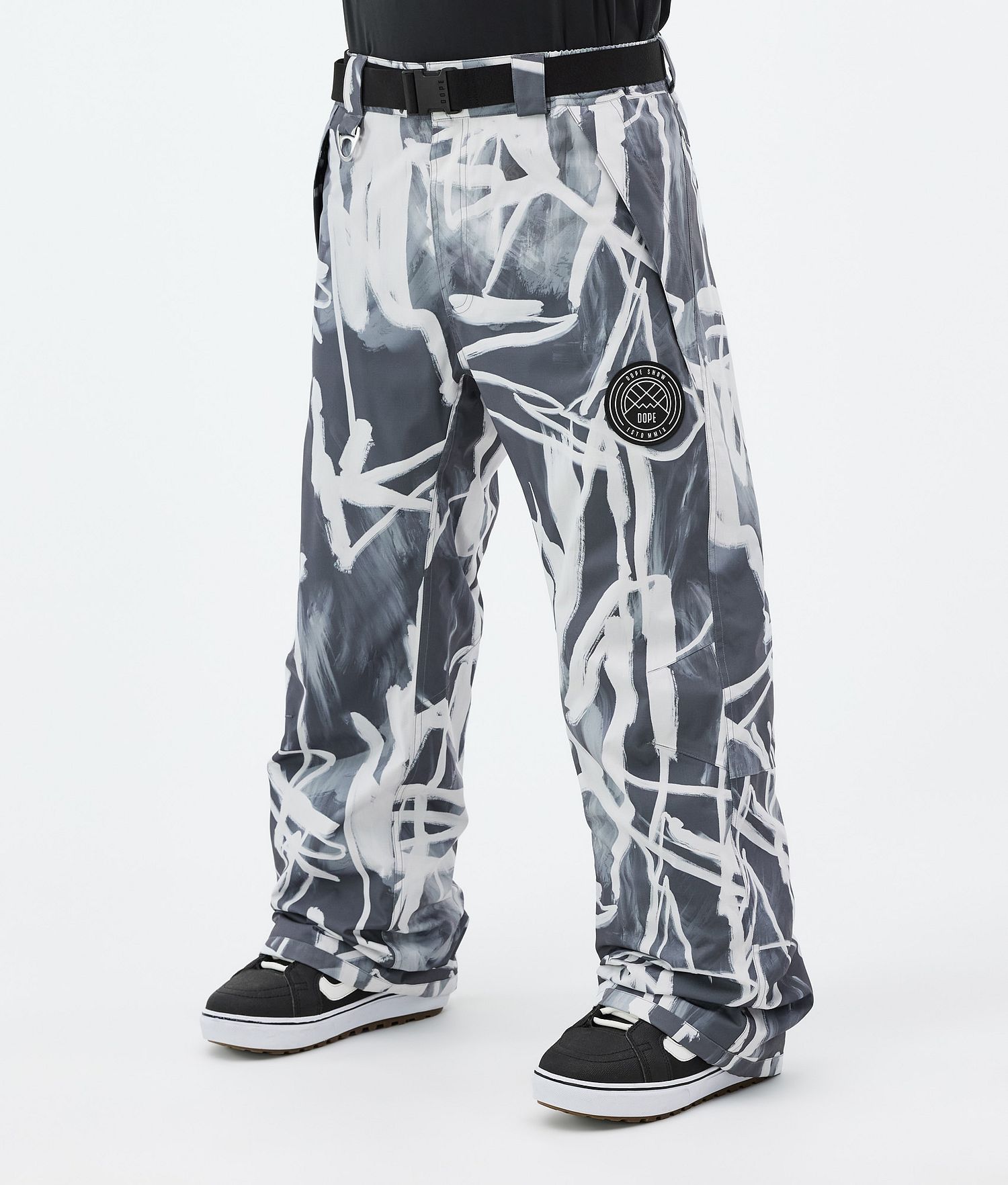 Dope Blizzard Snowboard Pants Men Scribble Black Dope Blizzard Snowboard Pants Men Scribble Black