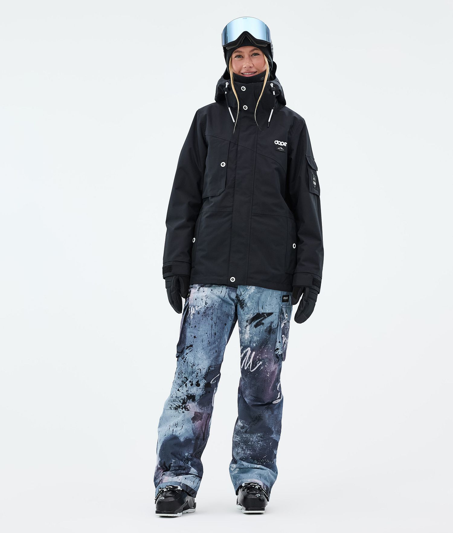 Dope Iconic W Ski Pants Women Punk Blue