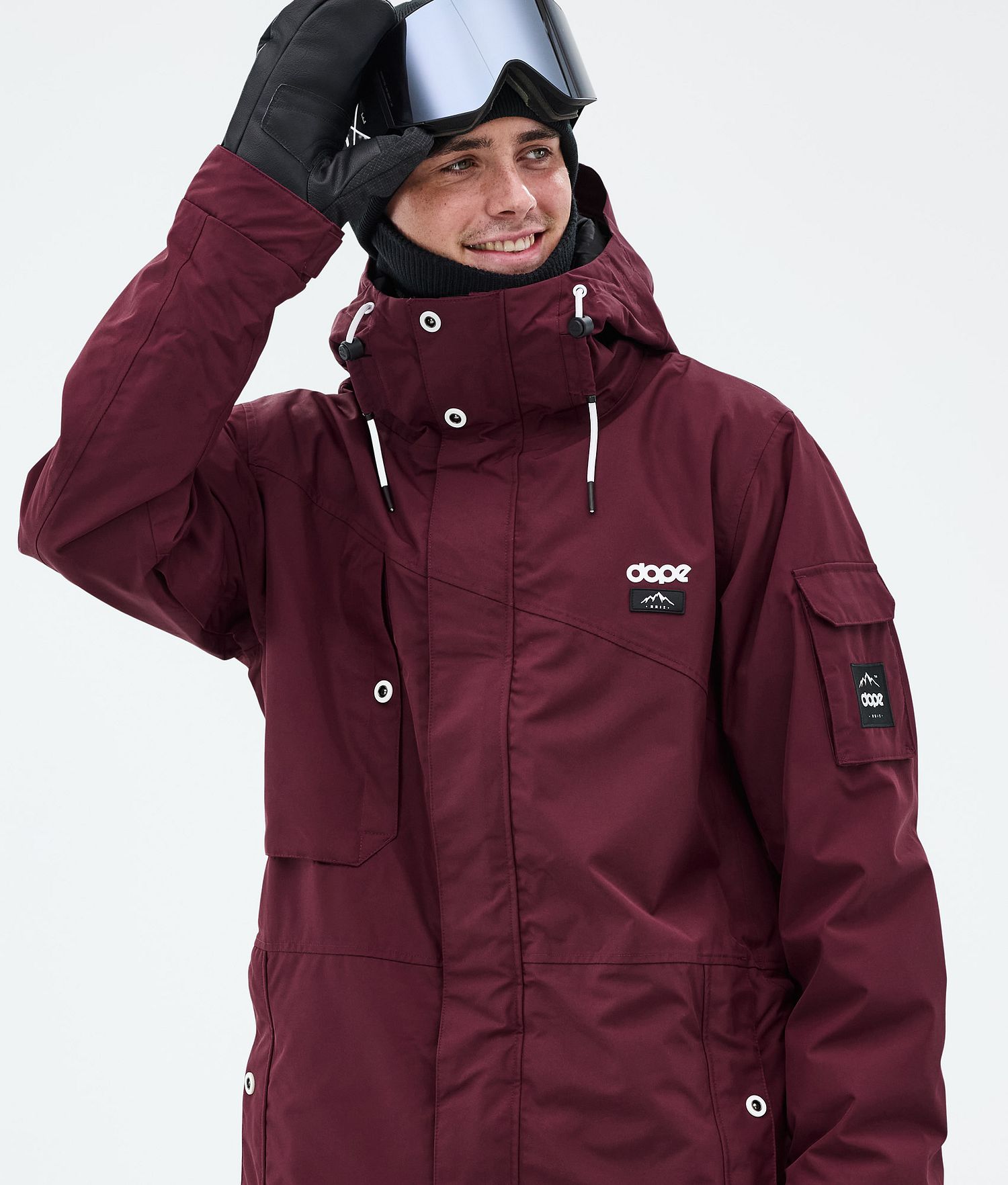 Dope Adept Snowboard Jacket Men Burgundy