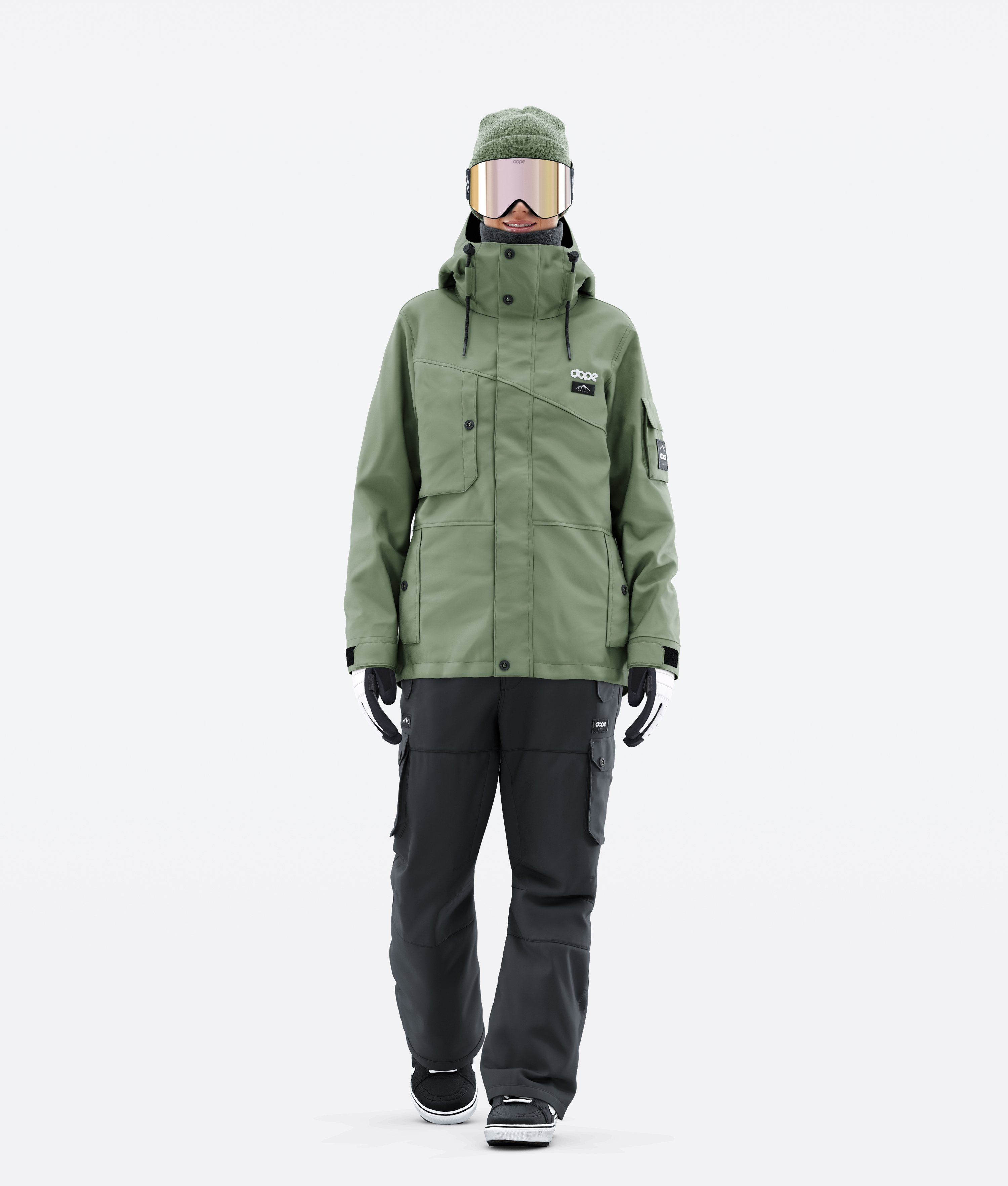 Dope Adept W Snowboard Outfit Women Green/Black