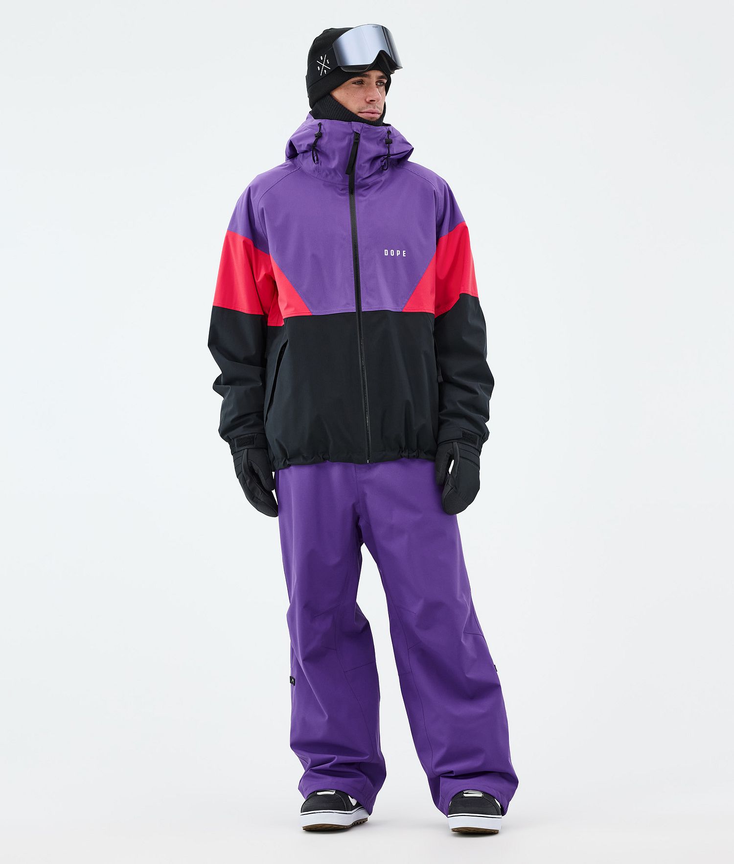 Dope Spartan Snowboard Jacket Men Sport Vivid Purple/Red/Black