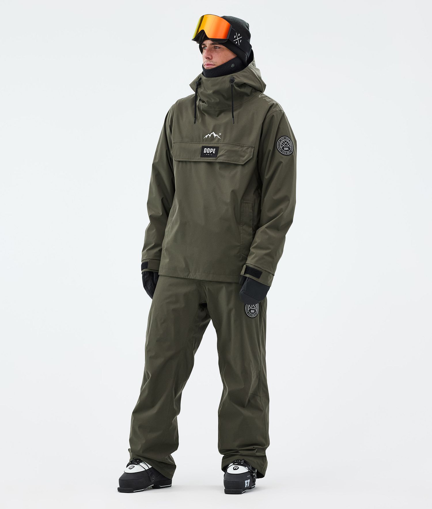 Dope Blizzard Ski Pants Men Olive Green
